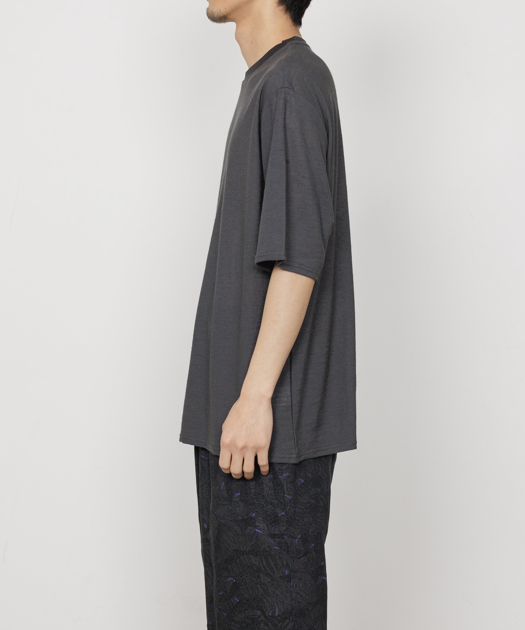 ラミー天竺  / クルーネックTEE, M.Gray