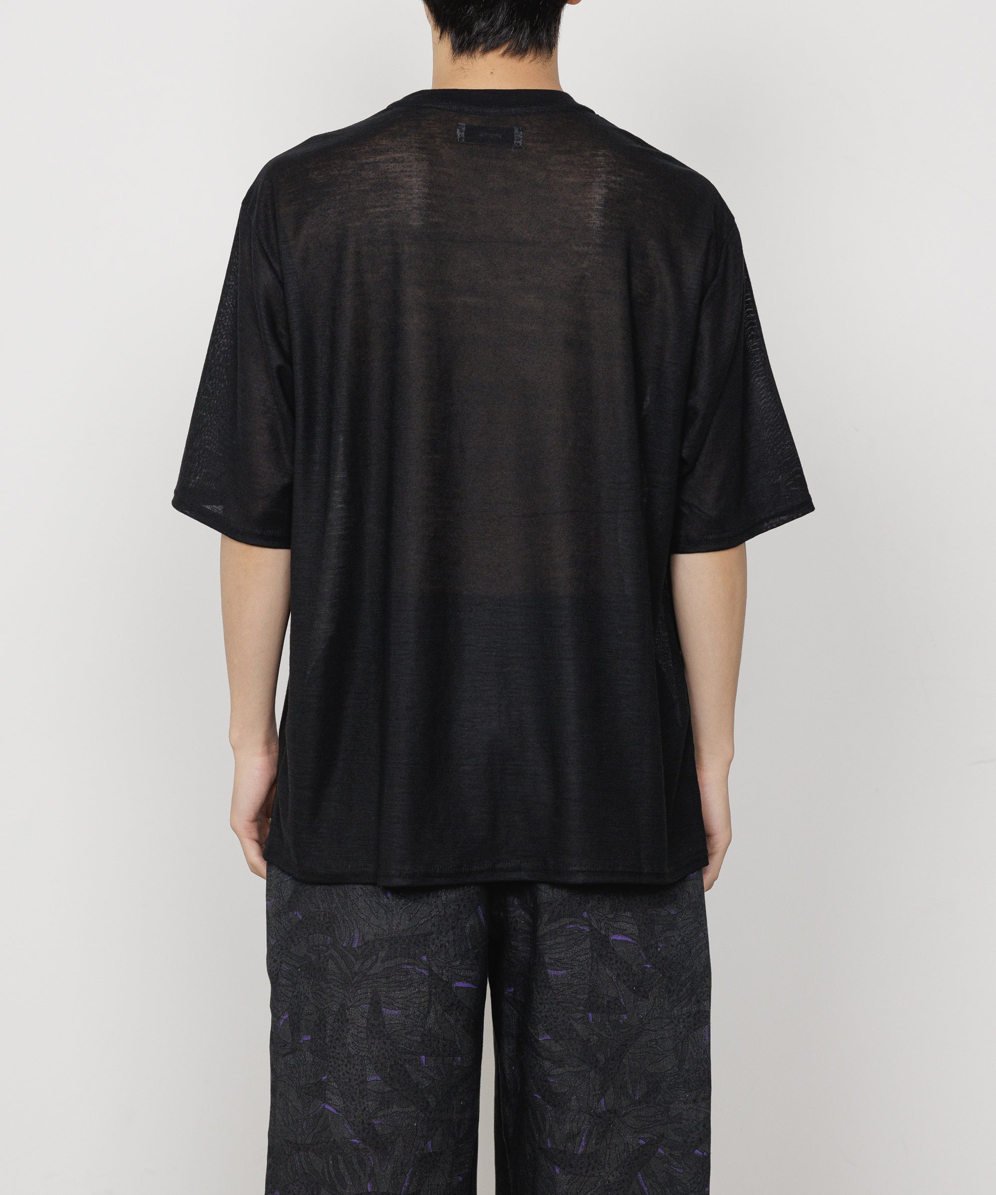 ラミー天竺  / クルーネックTEE, Black