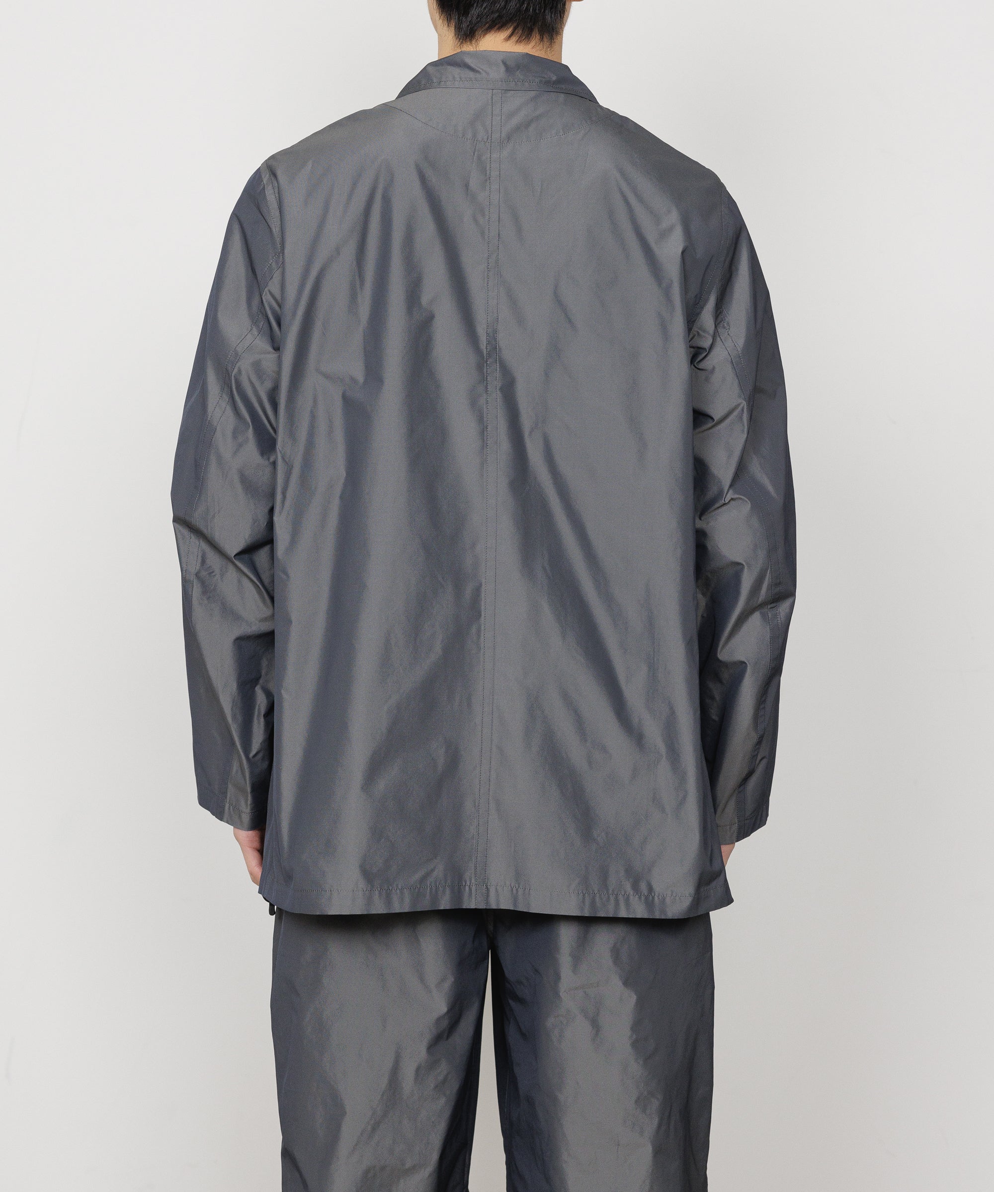 リサイクルポリエステル×シルクタフタ / ストロールアラウンドジャケット, M Gray
