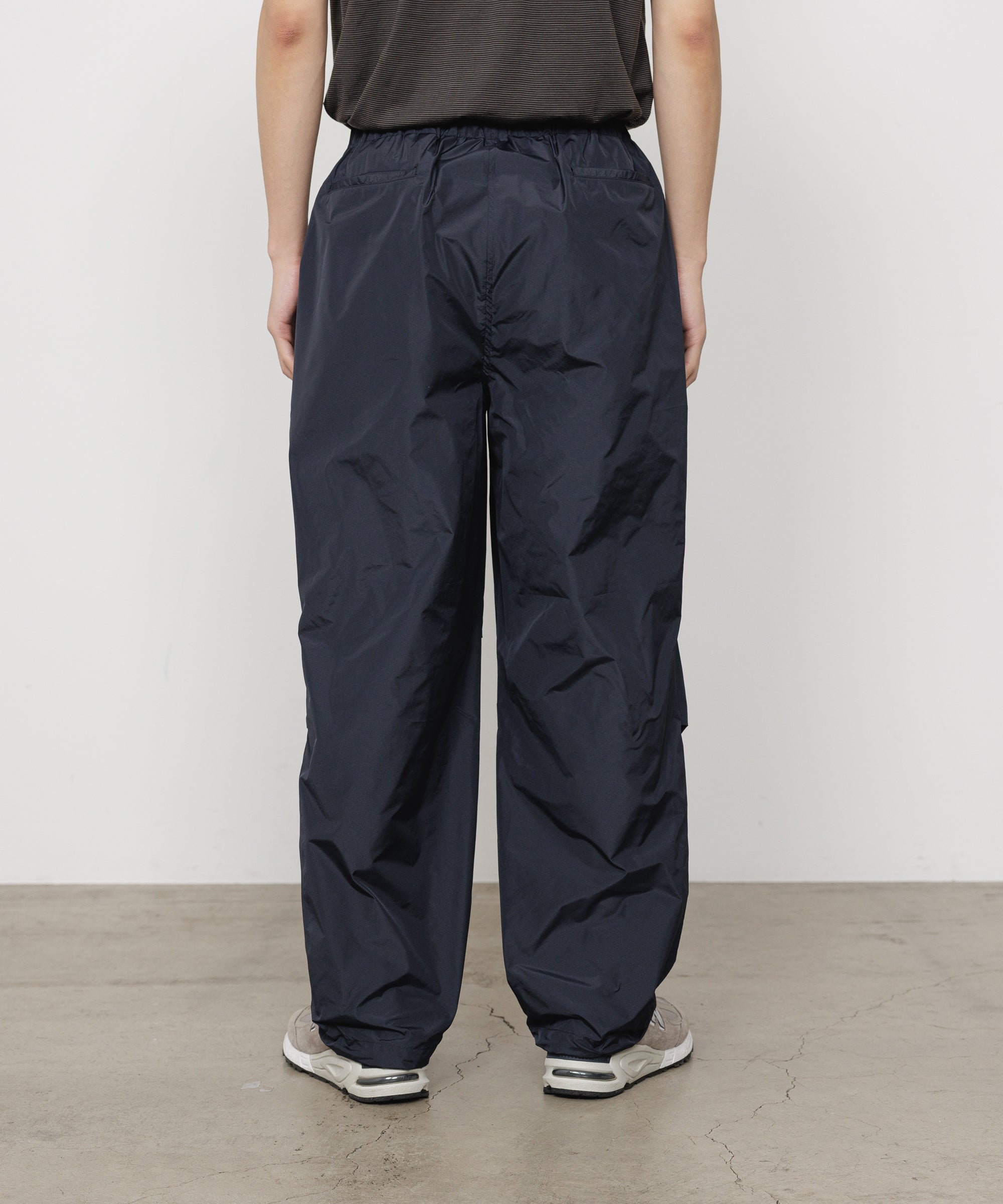 リサイクルポリエステル×シルクタフタ / ニータックパンツ, Navy