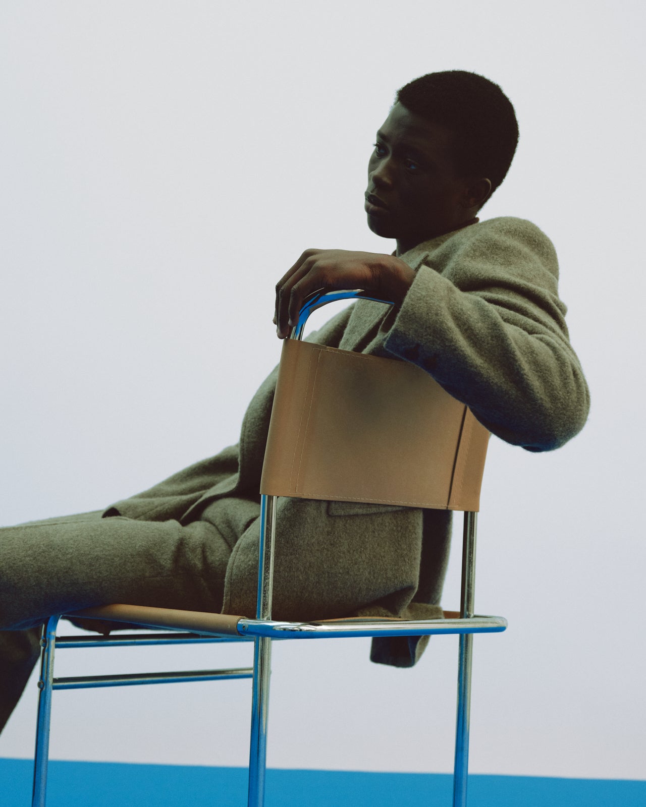 ウールカシミヤナッピングワッシャー /  ハントリージャケット, Green Beige