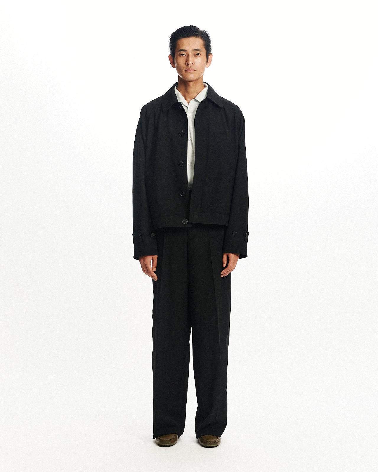 3/72アルゼンチンウールトロピカルサバイバルクロス / サービスジャケット, Black