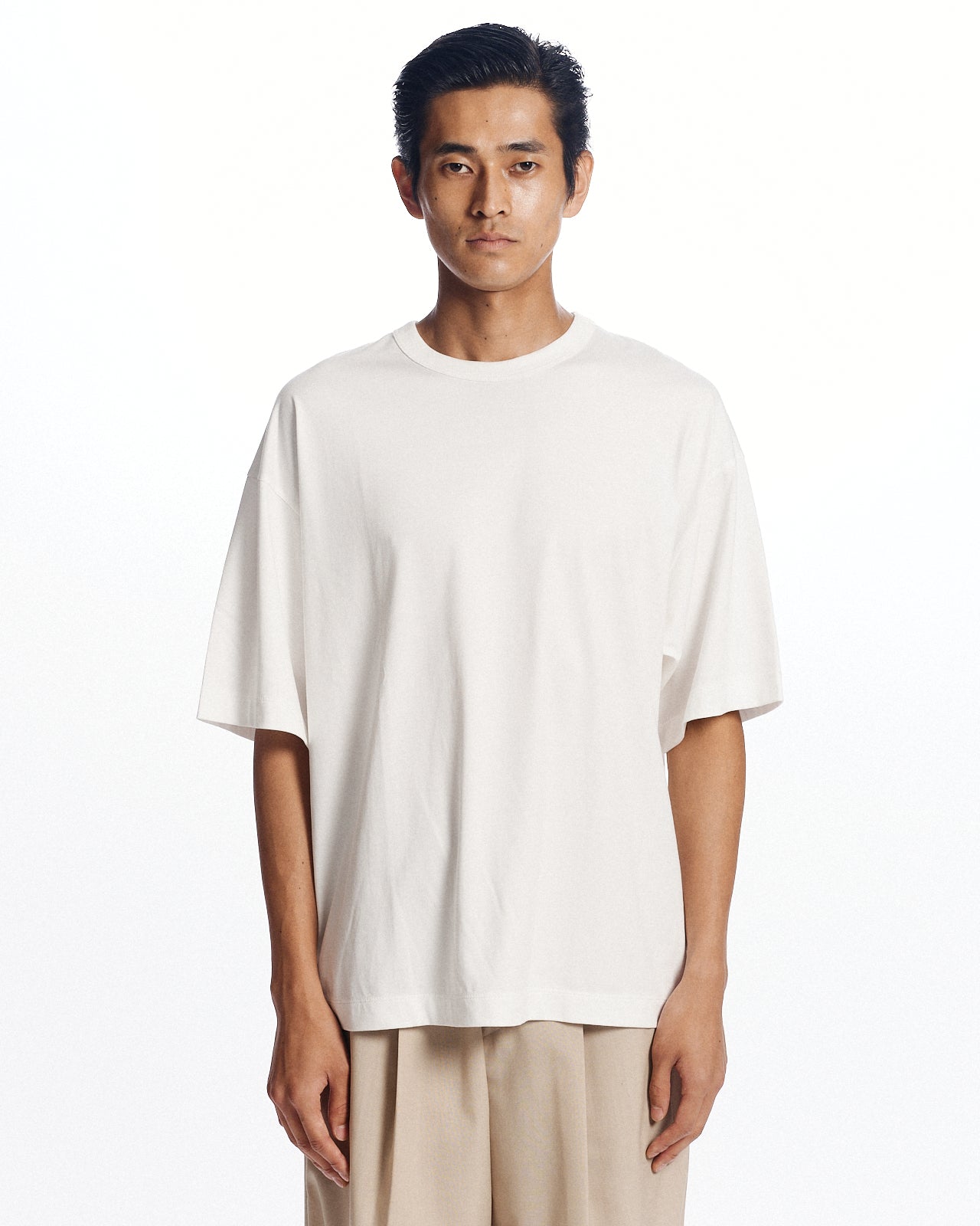 オーガニックGIZA 80/3 天竺 サバイバルクロス® / コンフォートフィットTee, White