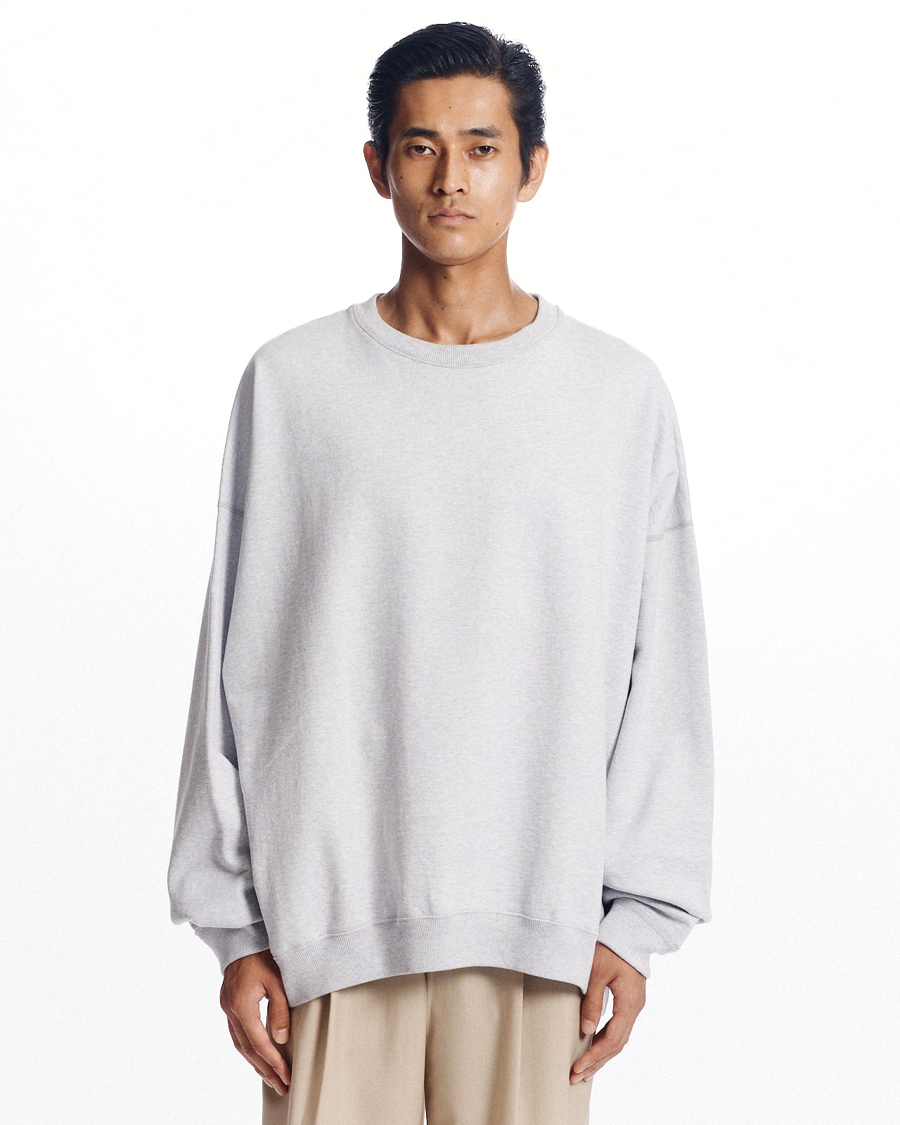 オーガニックコットンヘビー吊裏毛 / ヒュージスウェット, Ash Gray