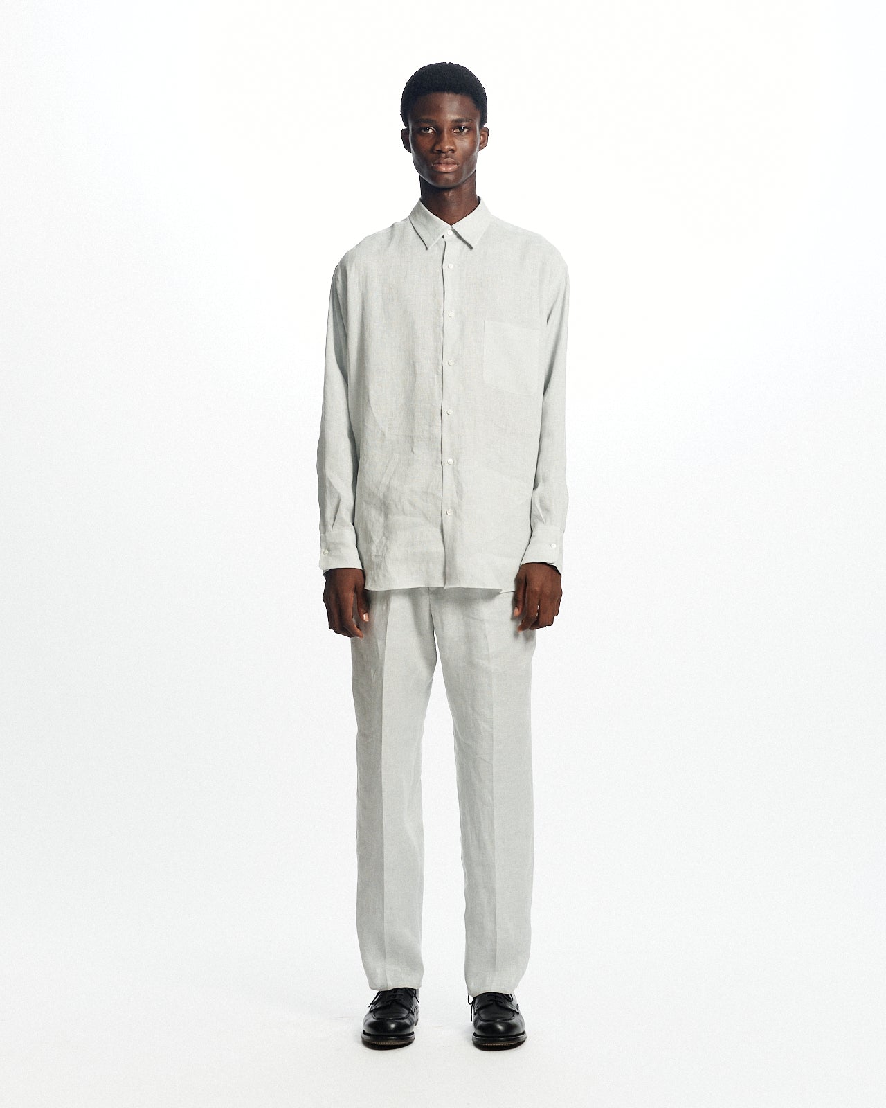 ヘンプ細布 / コンフォートフィットシャツ, Ice