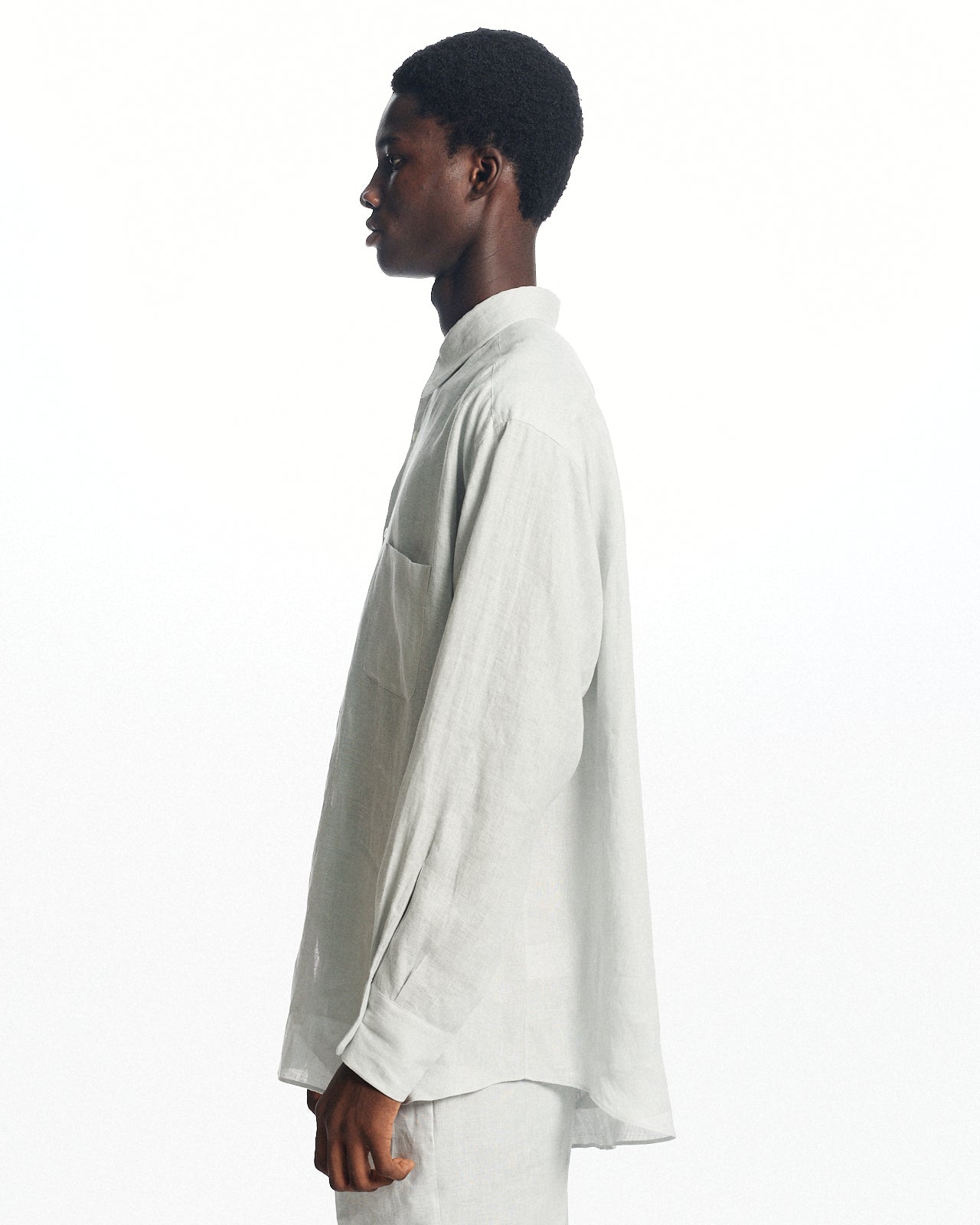 ヘンプ細布 / コンフォートフィットシャツ, Ice