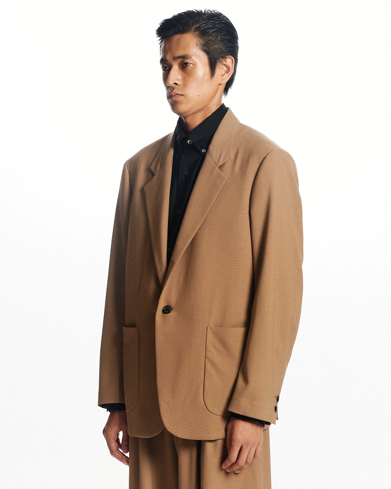 3/72アルゼンチンウールトロピカルサバイバルクロス / マクファーソンジャケット, Beige