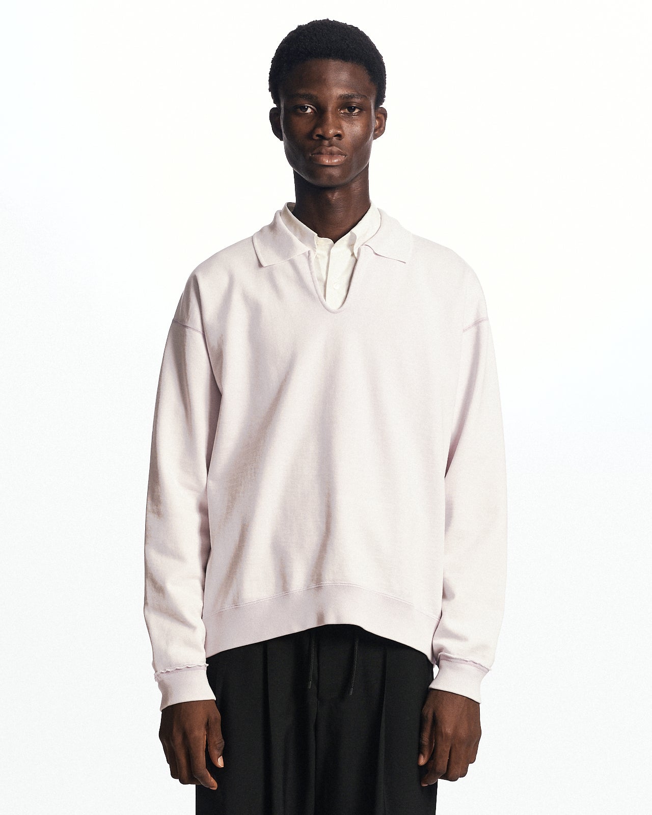 オーガニックコットンヘビー吊裏毛 / スキッパーコンフォートスウェット, Lavender