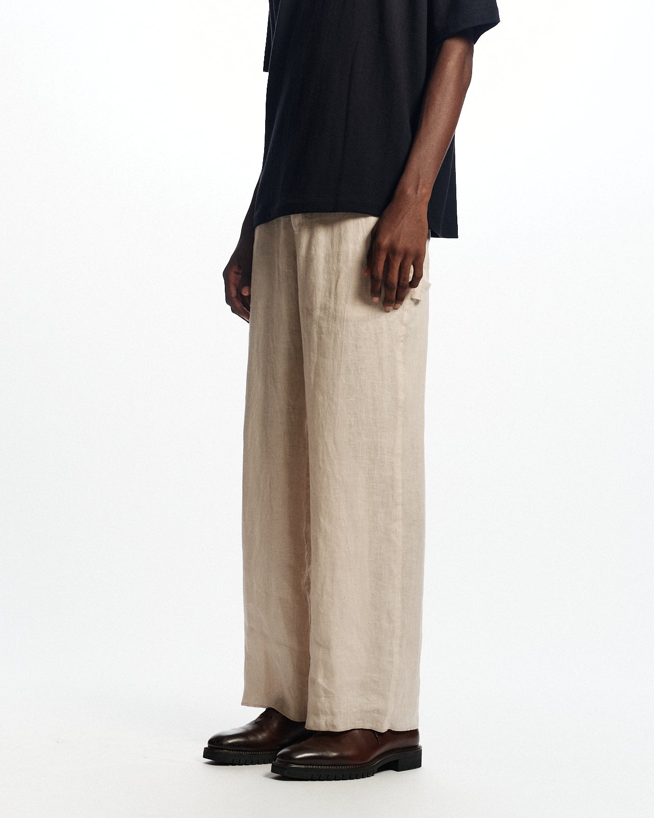 ヘンプ細布 / ワイドペインターパンツⅡ, Taupe