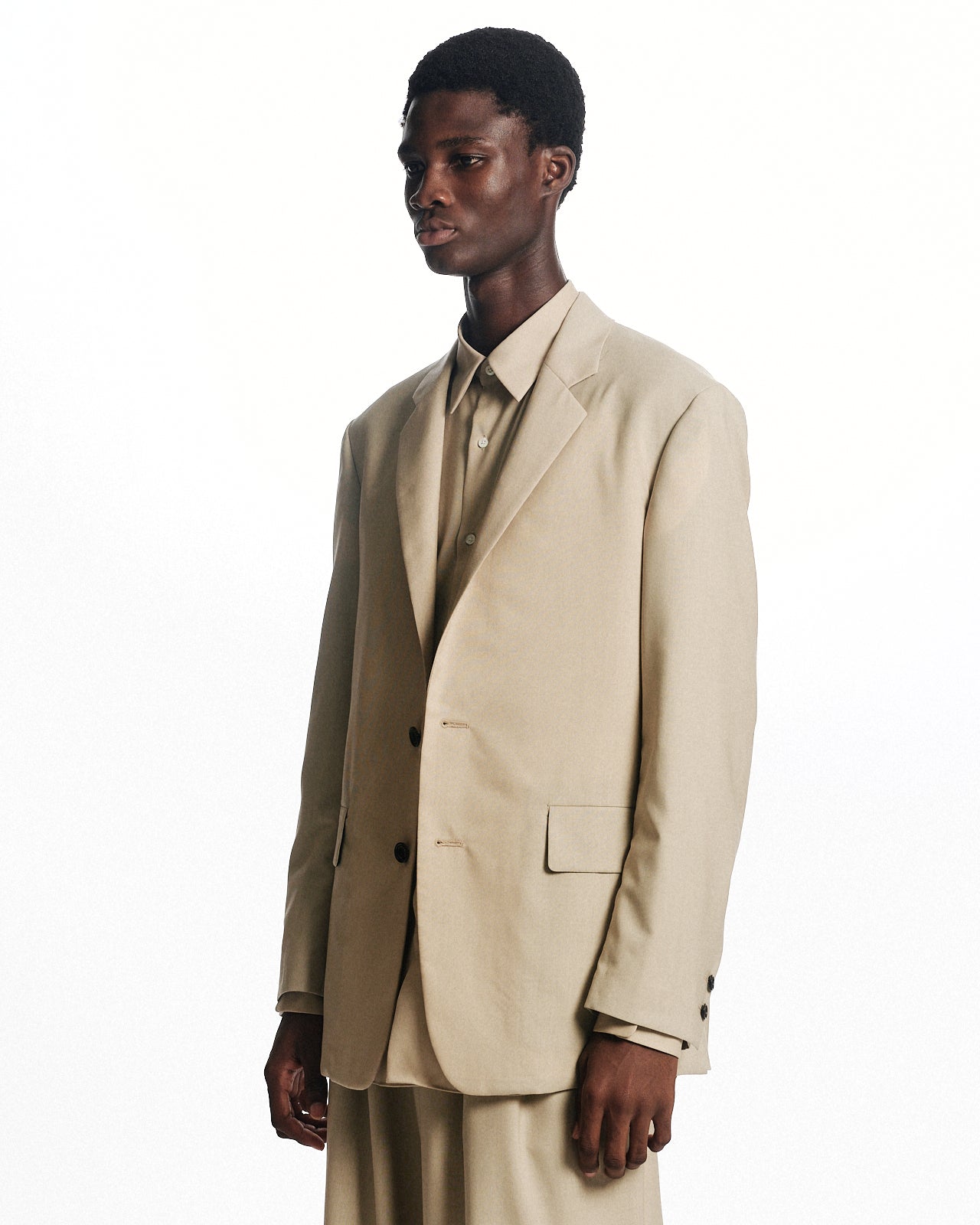 オーガニックウール2/80トロピカル / スポーツコート, Beige