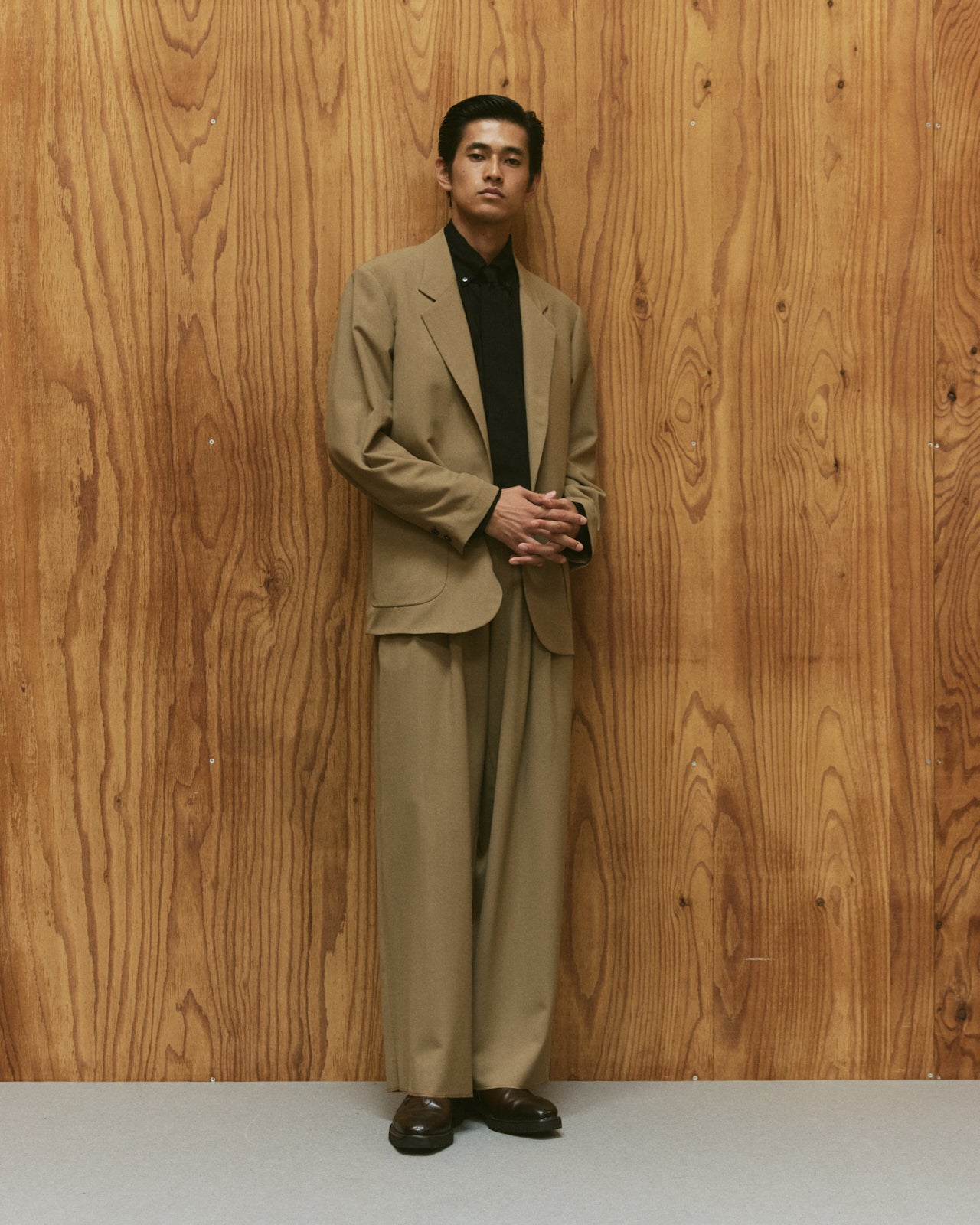 3/72アルゼンチンウールトロピカルサバイバルクロス / マクファーソンジャケット, Beige