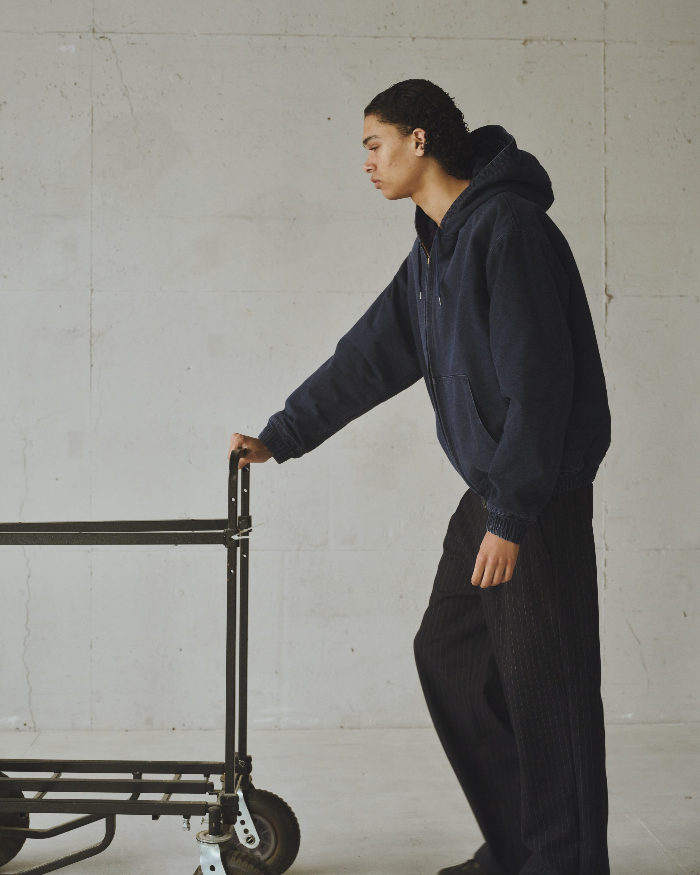 オーガニックコットンダック / ワーカーズパーカー, Navy