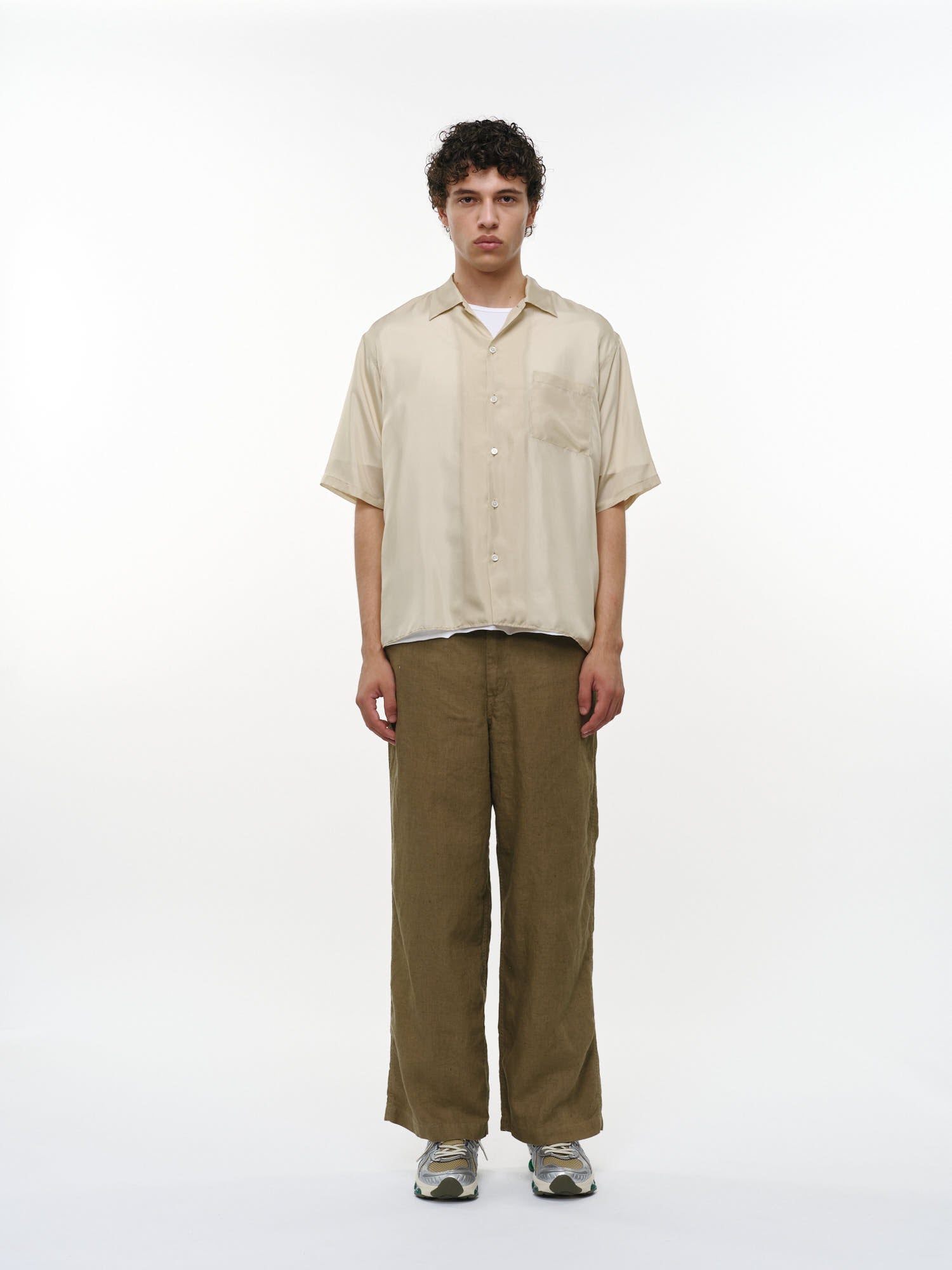 リネンキャンバス / U.S.アーミーパンツ, Khaki Beige