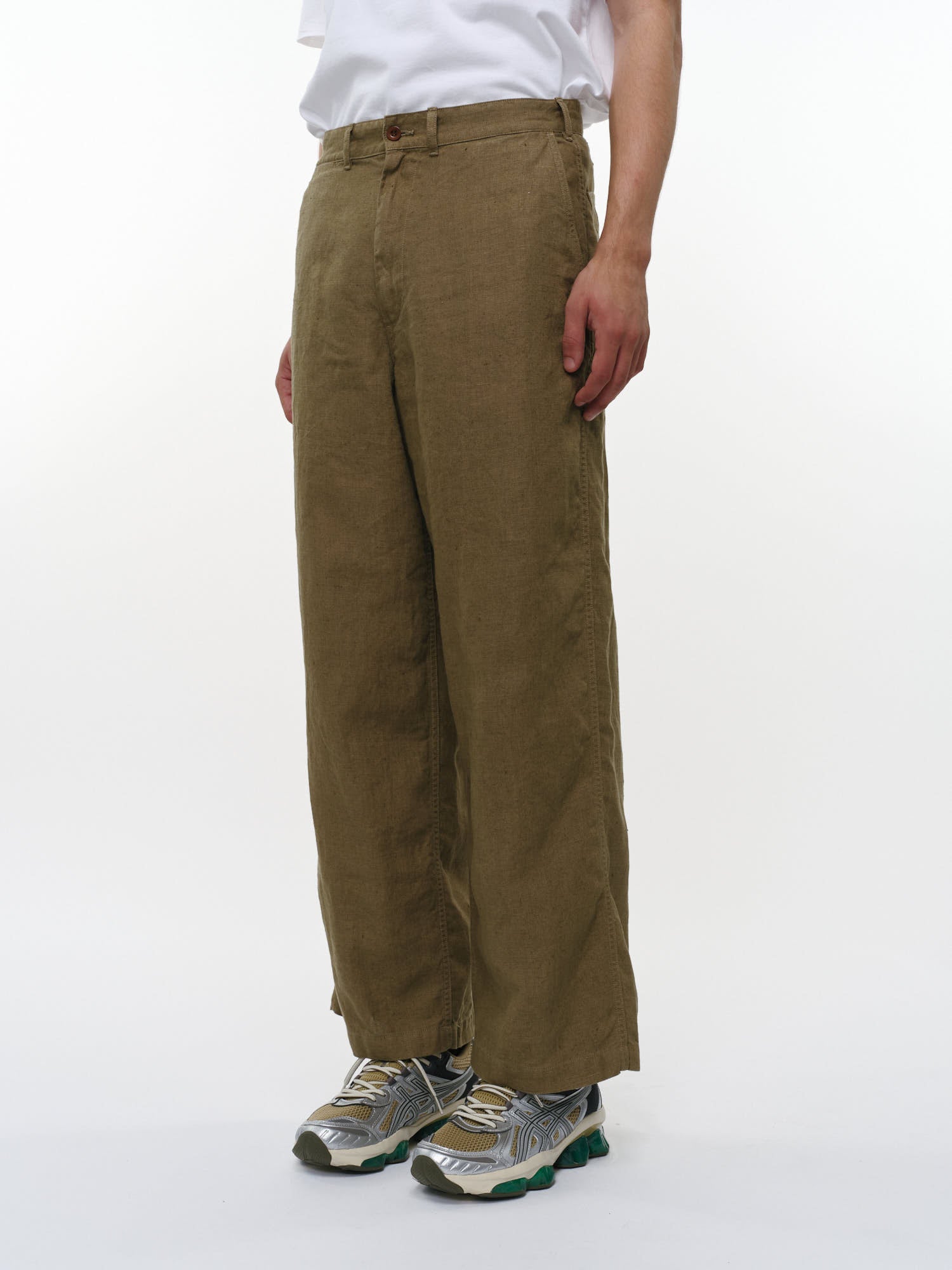 リネンキャンバス / U.S.アーミーパンツ, Khaki Beige