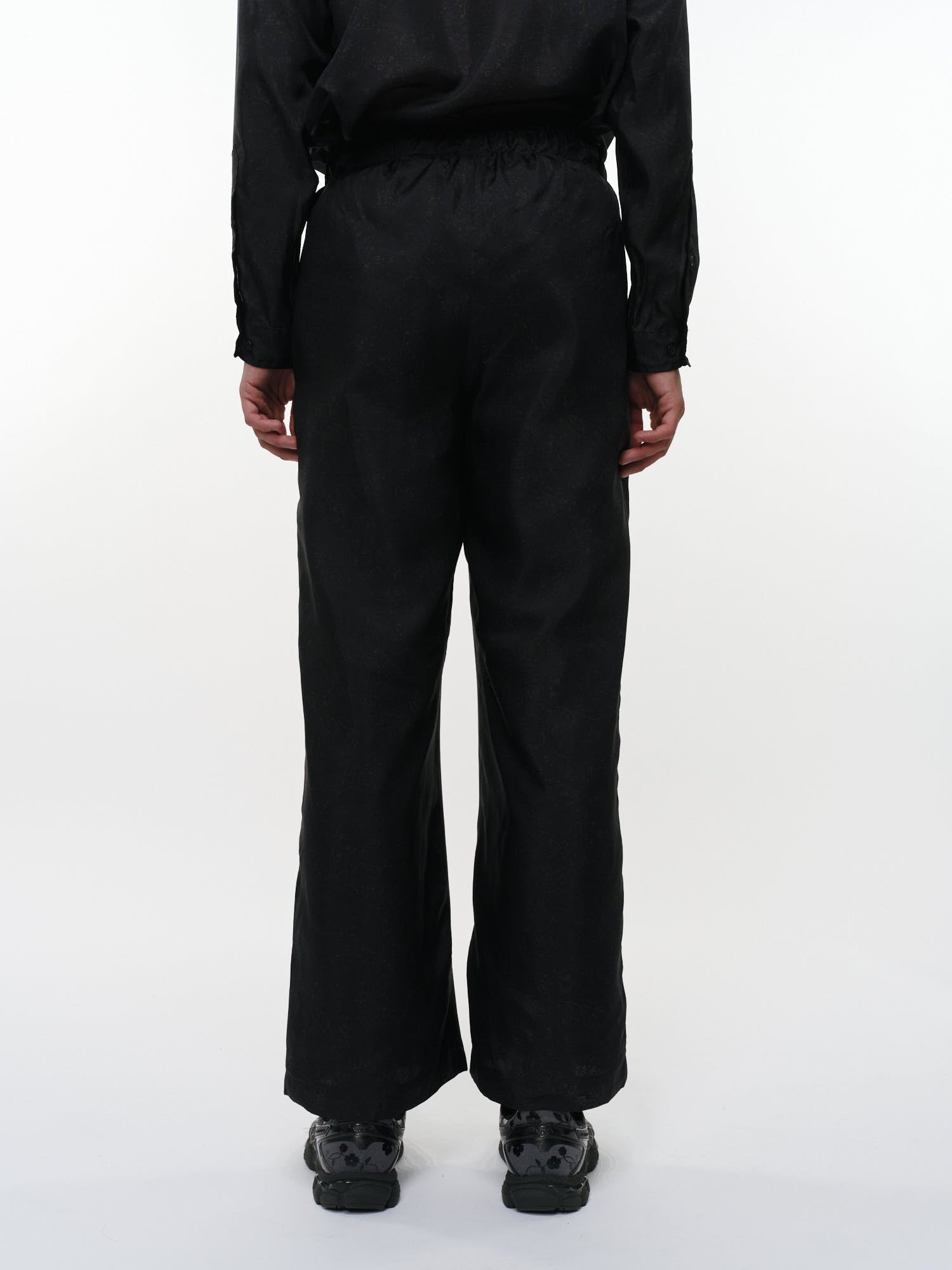 8匁シルク羽二重 / ワイドレッグイージーシルクパンツ, Paisley