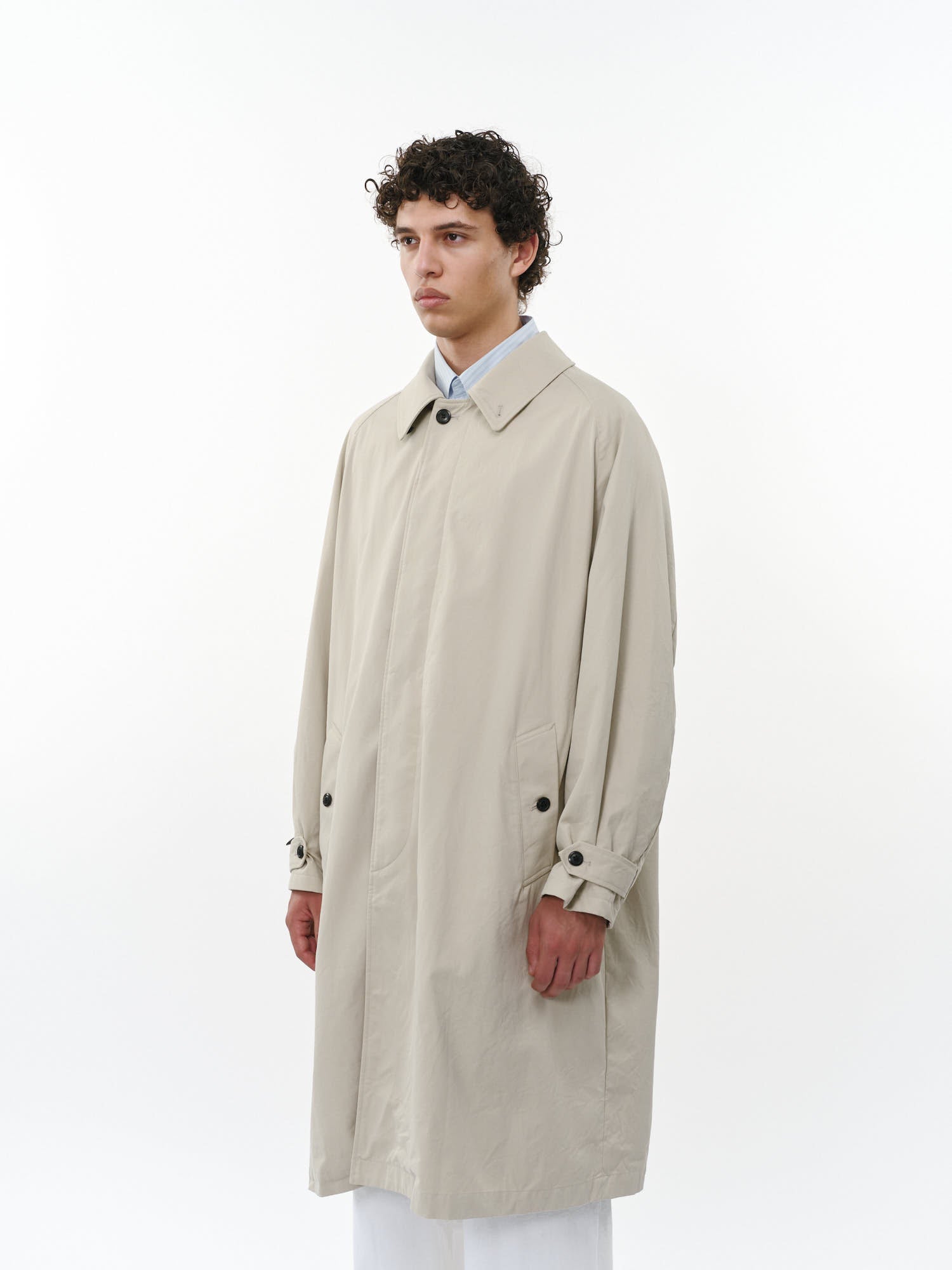 オーガニック60/2ギャバニドムバイオ  / ラグランスリーブコート, Beige