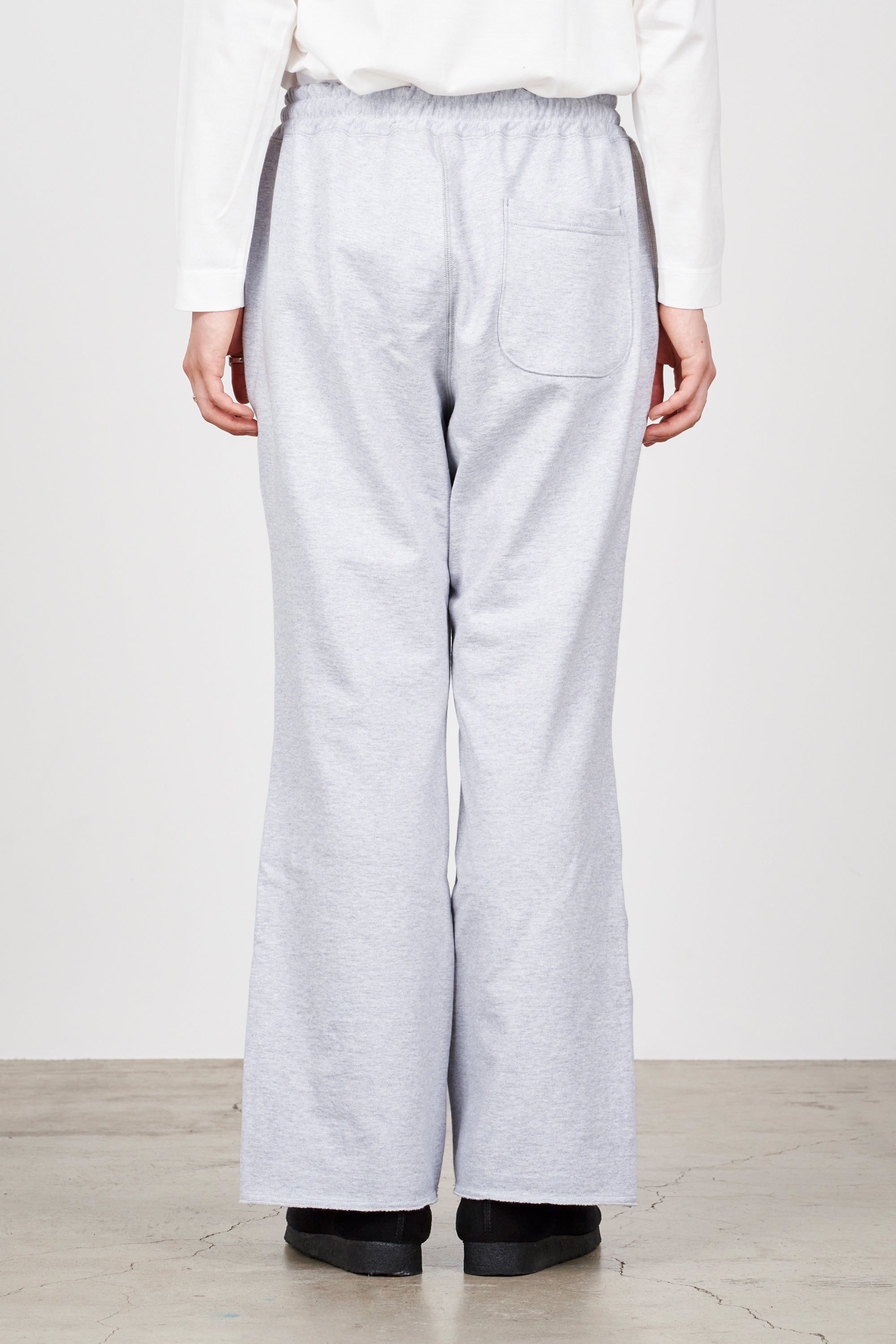 オーガニックコットンヘビー吊裏毛 / フレアド ジムパンツ, Ash Gray
