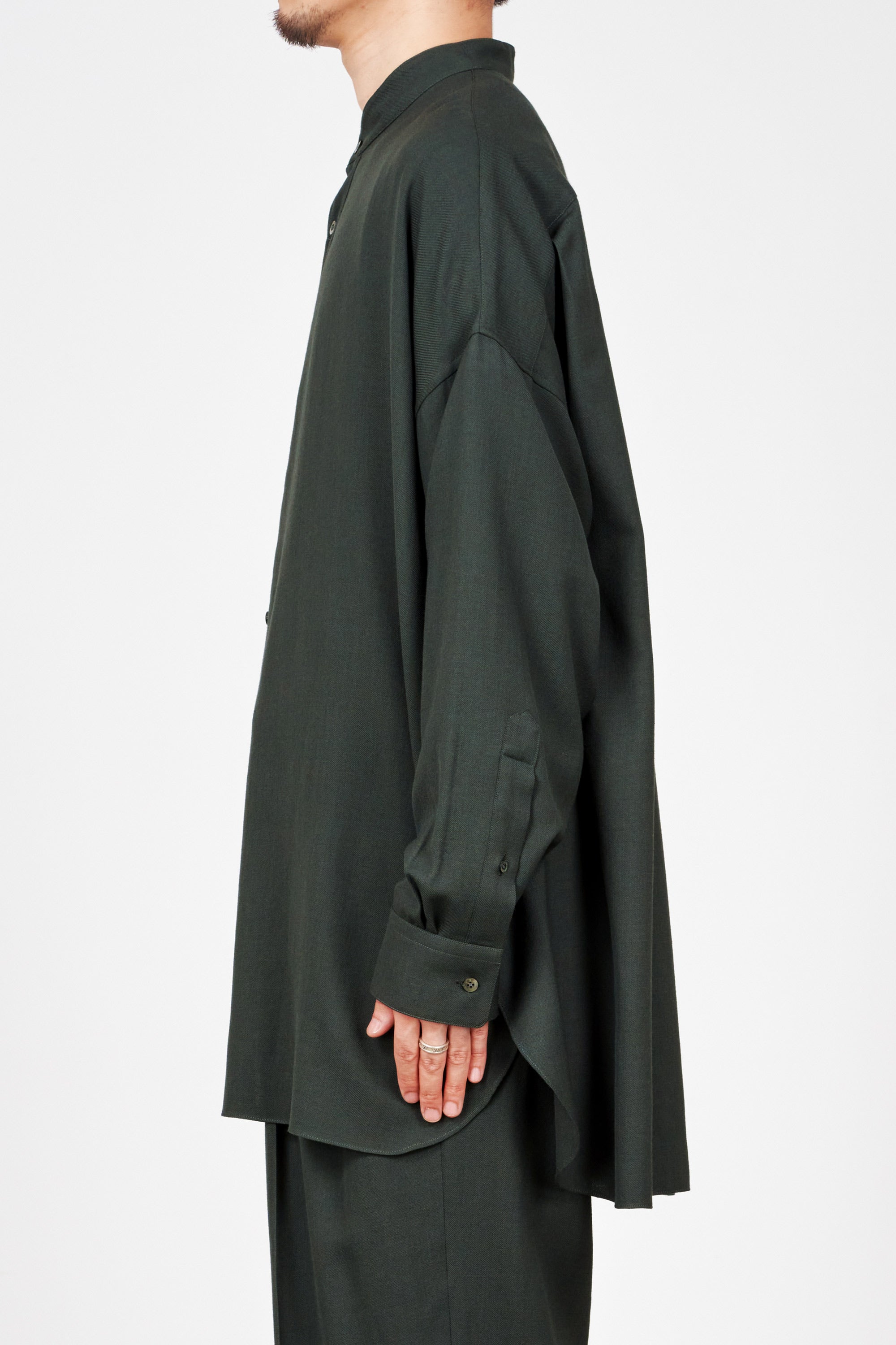 2/72オーガニックウールヴィエラ / パジャマシャツ, Blue Gray