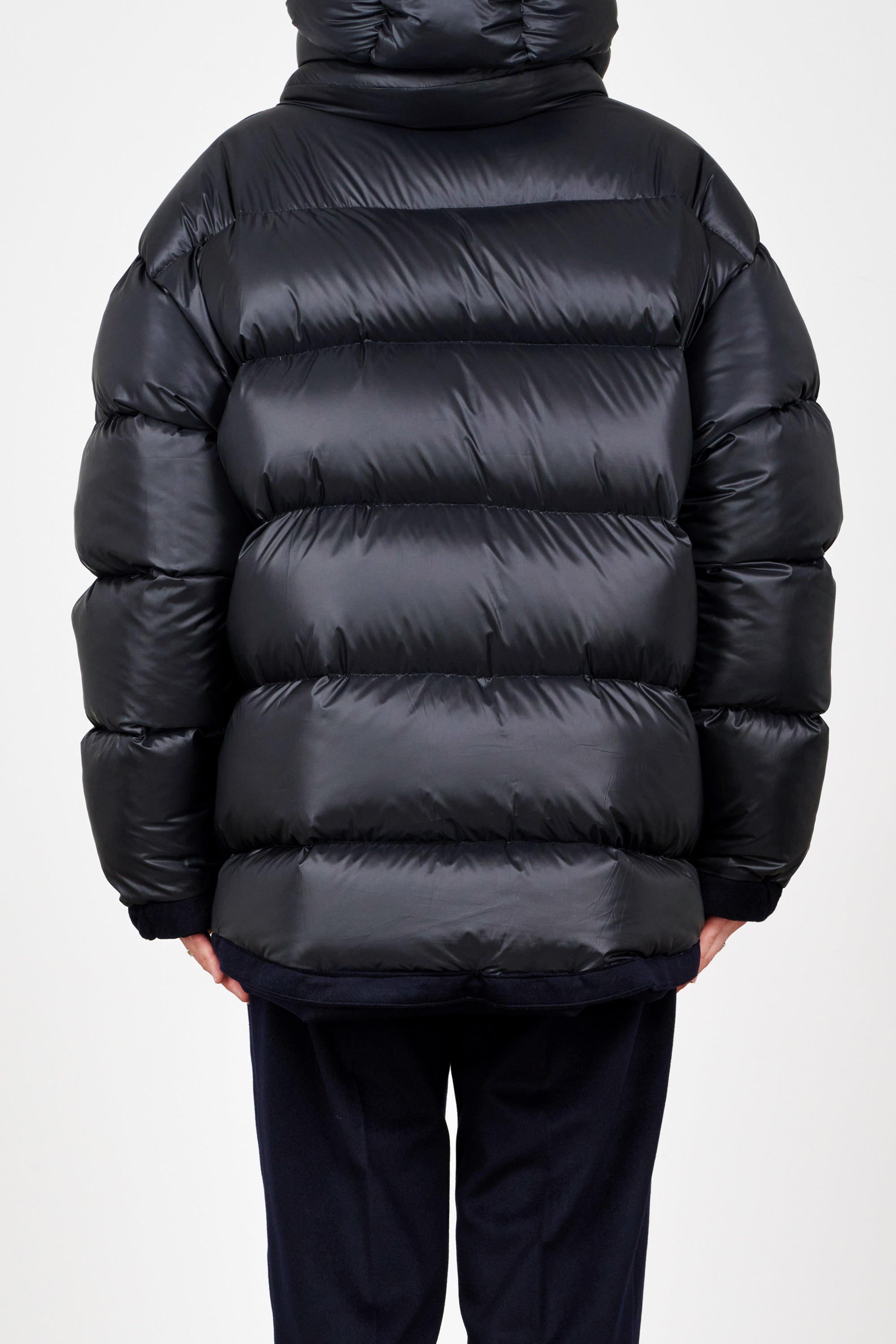 カシミヤフランネル / カシミヤダウンジャケット, Navy