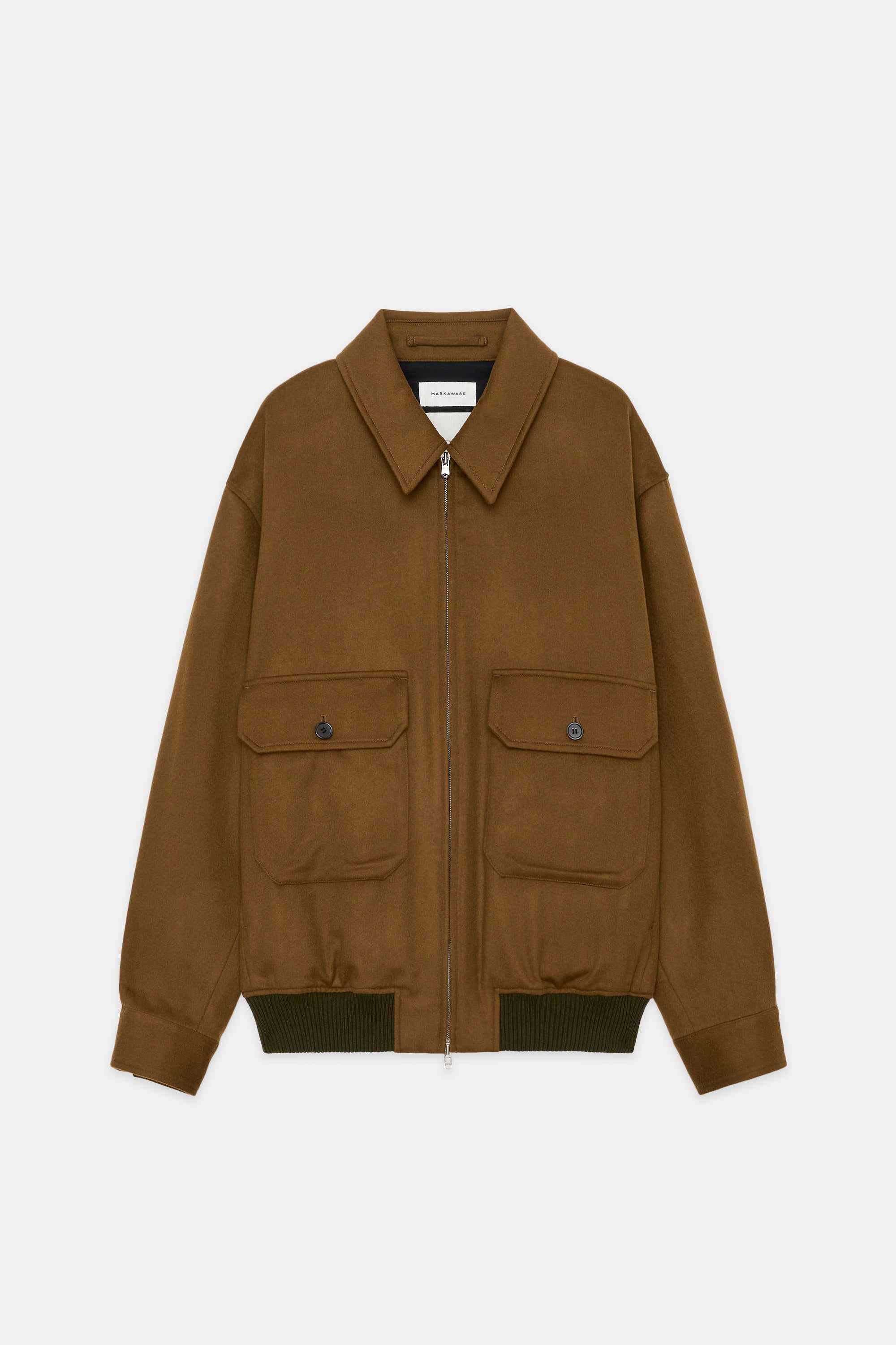 カシミヤフランネル / カシミヤワークジャケット, Brown Khaki