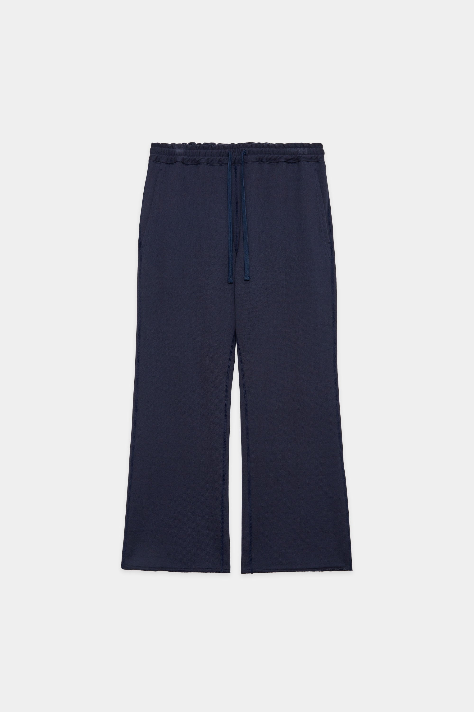 オーガニックコットンヘビー吊裏毛 / フレアジムパンツ, Navy