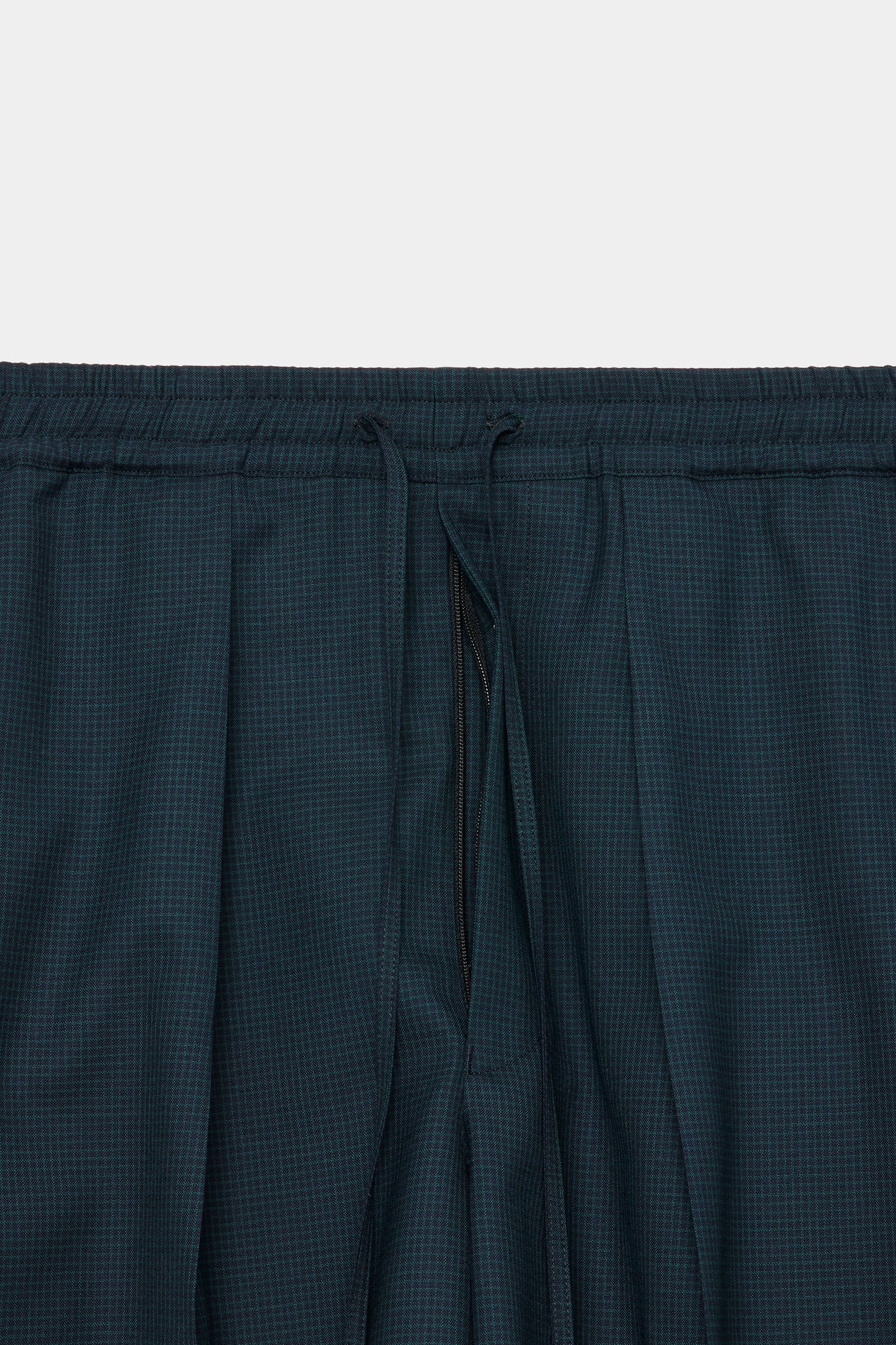 オーガニックウールトロピカル / クラシックフィット イージーショーツ, Olive Check