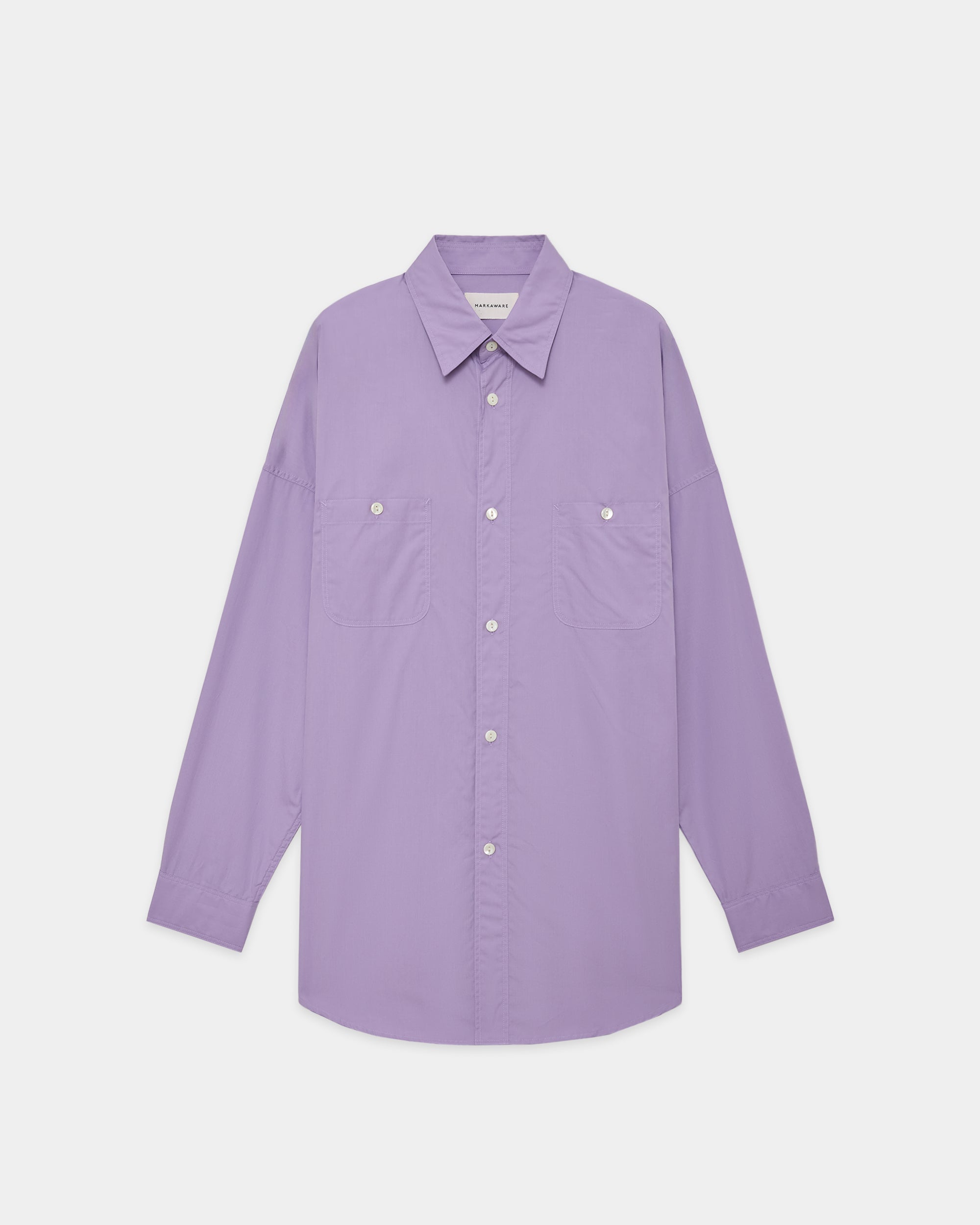 ペルーピマ60/1ブロード / テントロングシャツ, Lavender