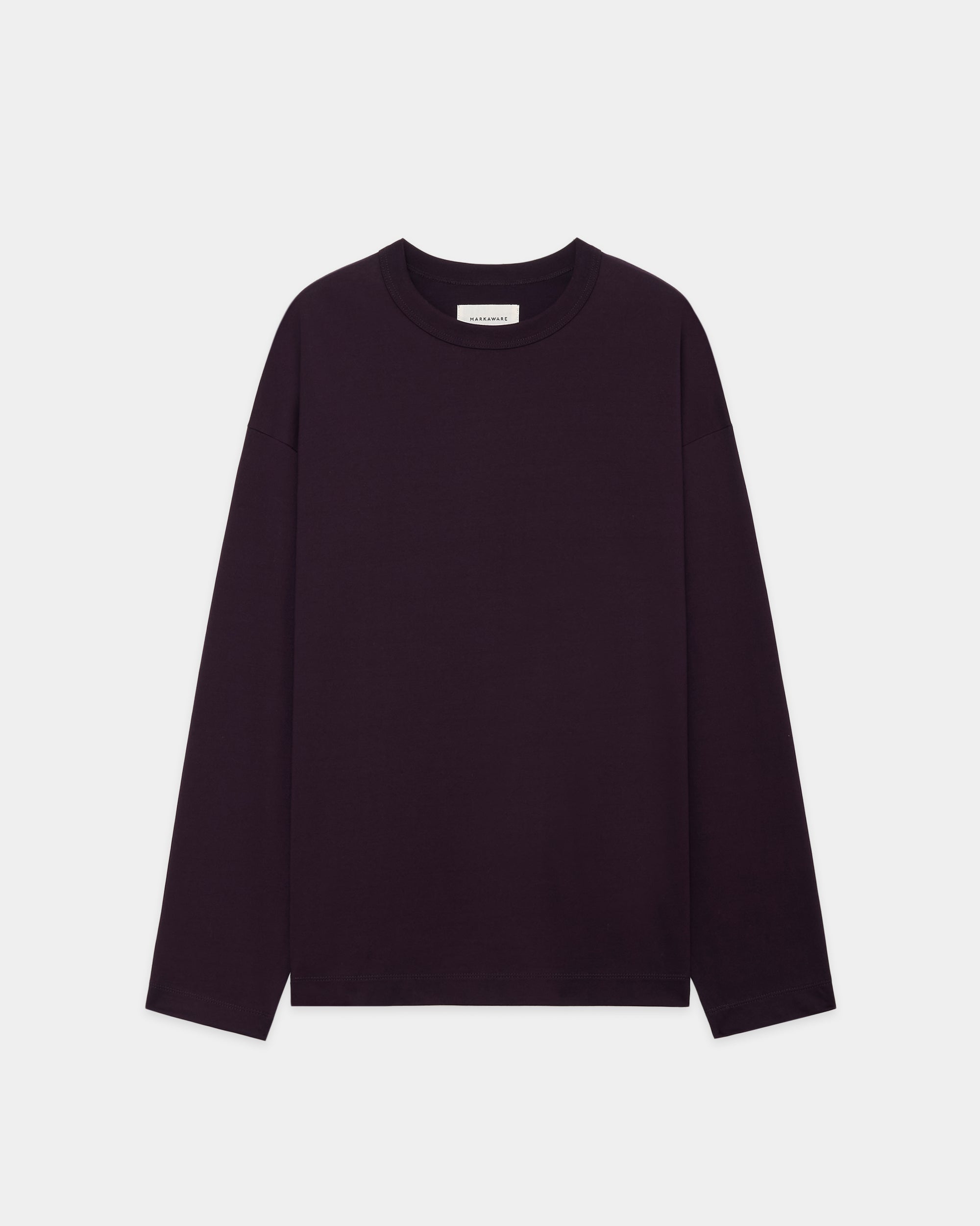 オーガニックGIZA 60/3 サバイバル天竺 / コンフォートフィットL/S Tee, Purple