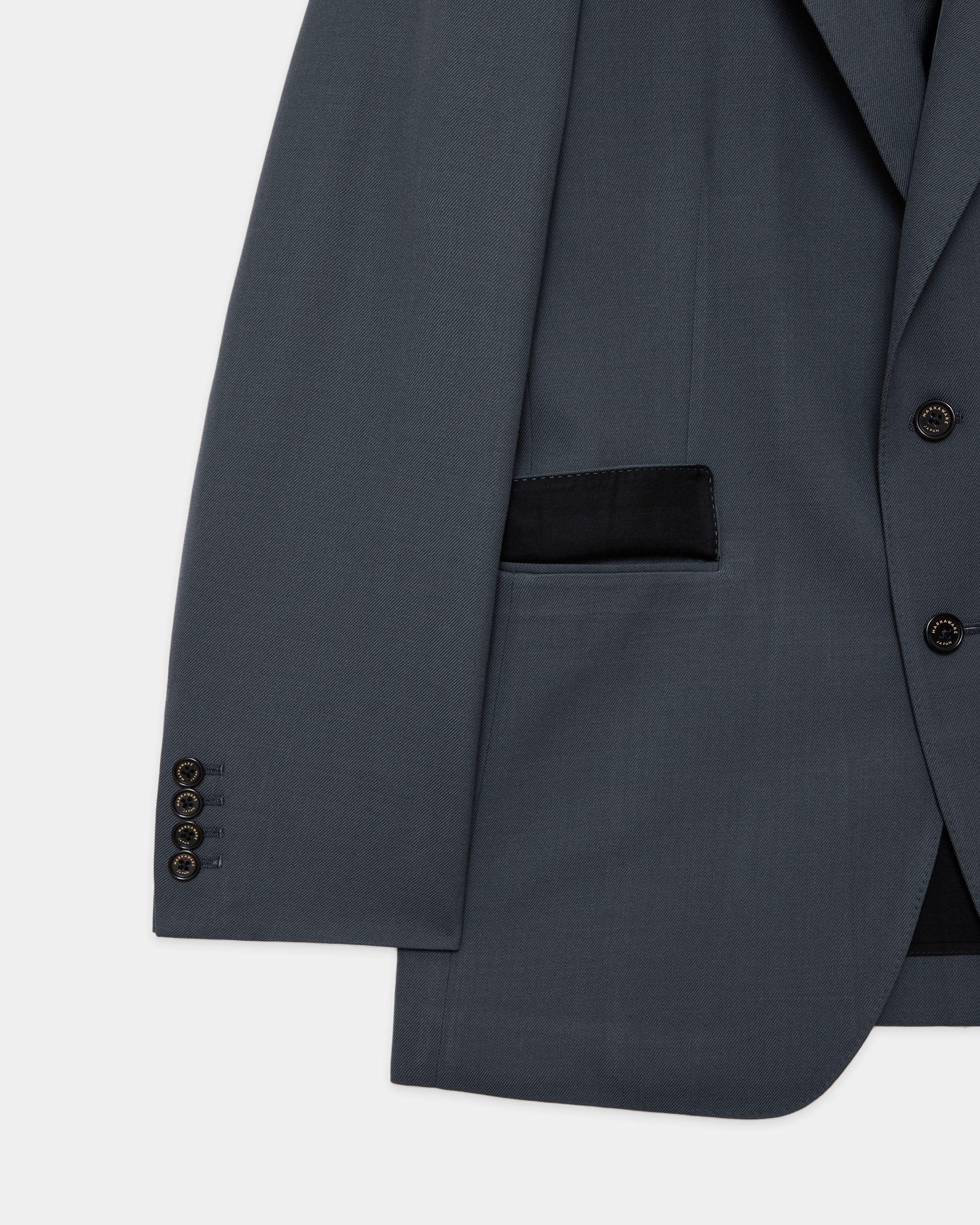 3/60 オーガニックウールサバイバルクロス® / ラ・レオーナジャケット, Forest Gray