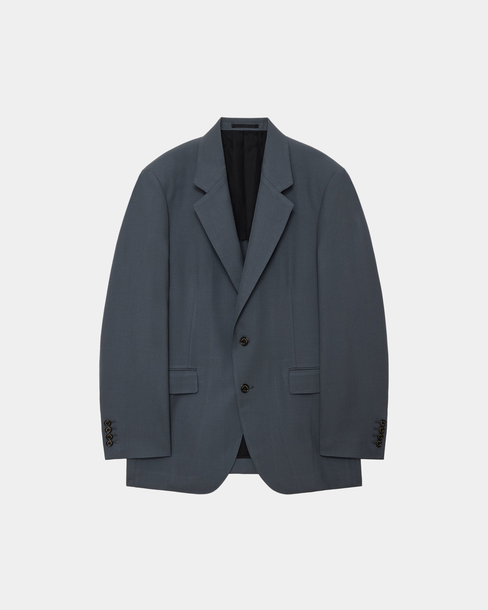 3/60 オーガニックウールサバイバルクロス® / ラ・レオーナジャケット, Forest Gray