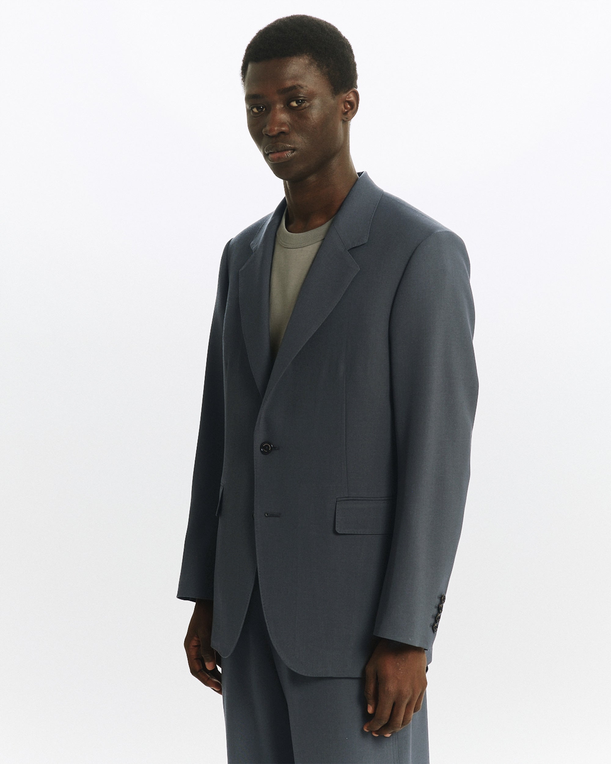 3/60 オーガニックウールサバイバルクロス® / ラ・レオーナジャケット, Forest Gray