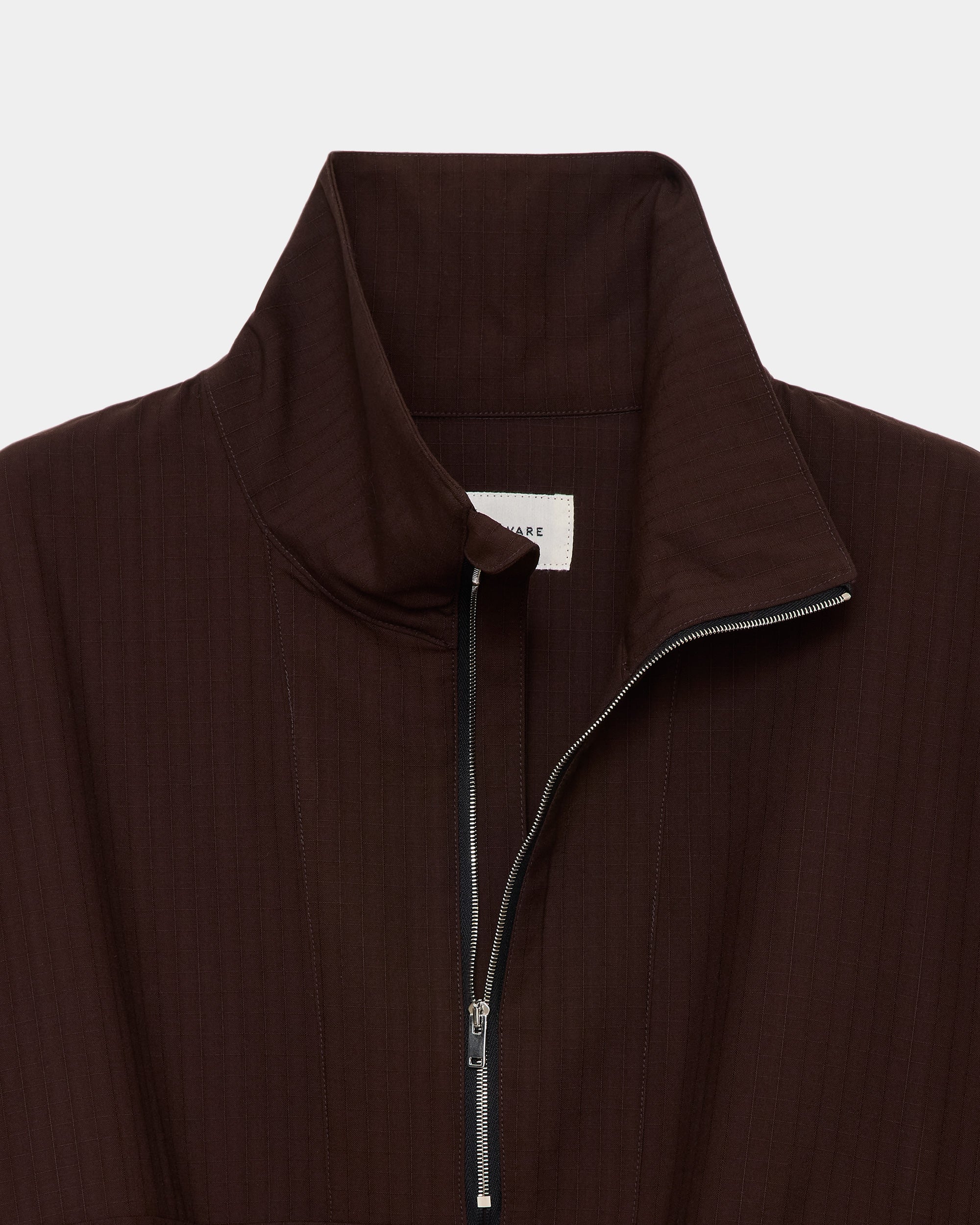 2/60 ウールリップストップ / ハーフジップトラックジャケット, Olive Drab