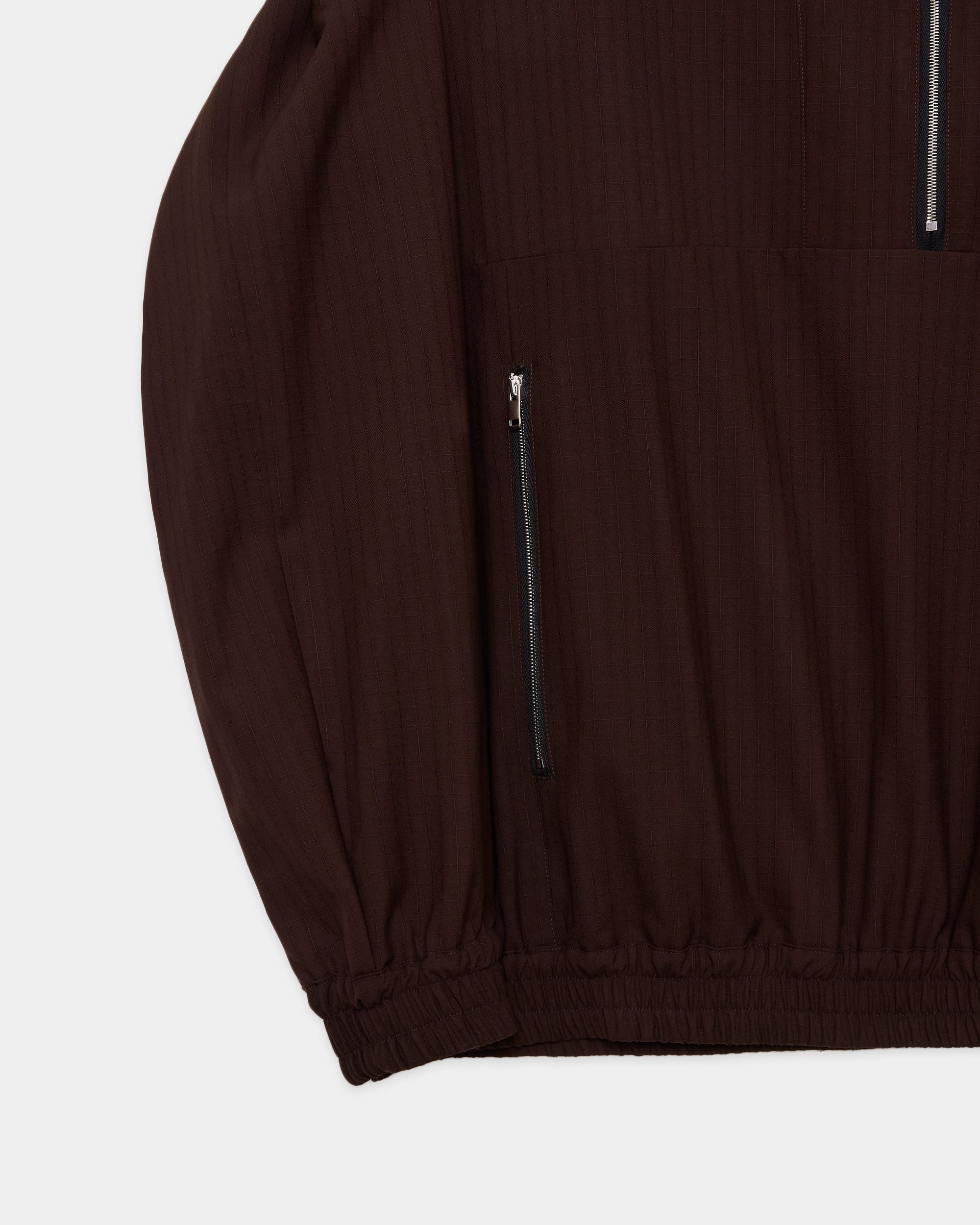 2/60 ウールリップストップ / ハーフジップトラックジャケット, Olive Drab