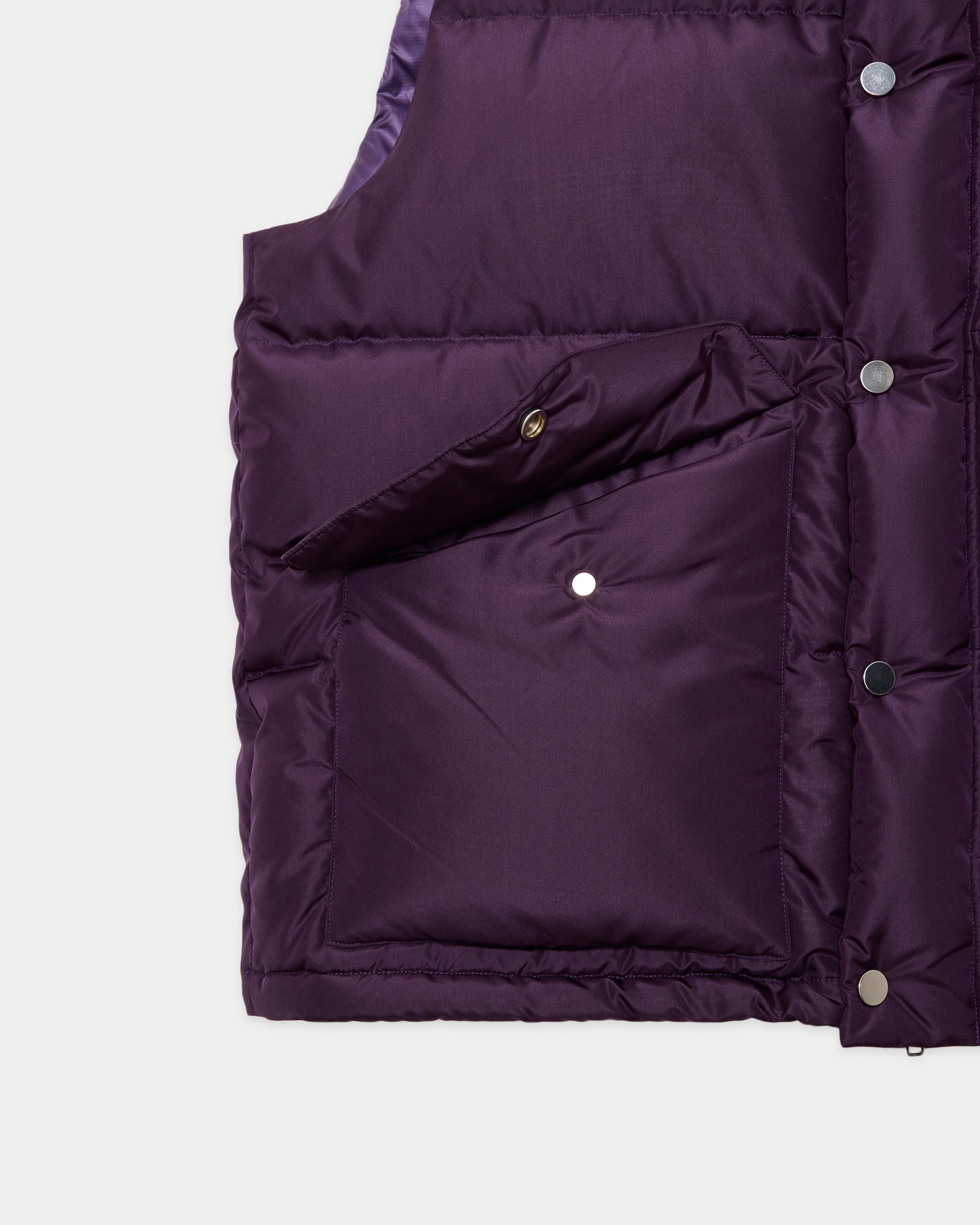 シルクタフタ / シルクダウンベスト, Purple