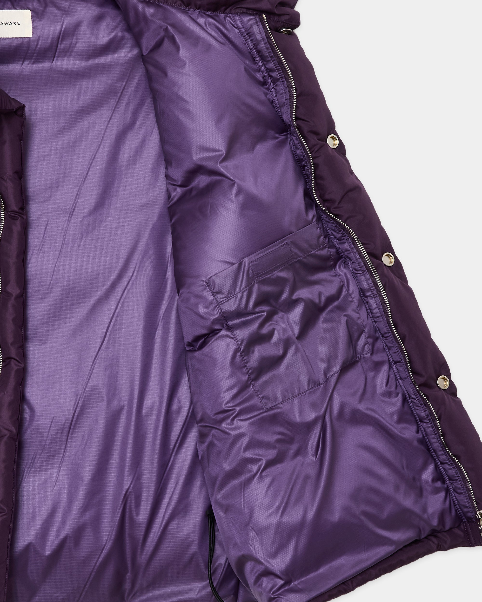 シルクタフタ / シルクダウンベスト, Purple