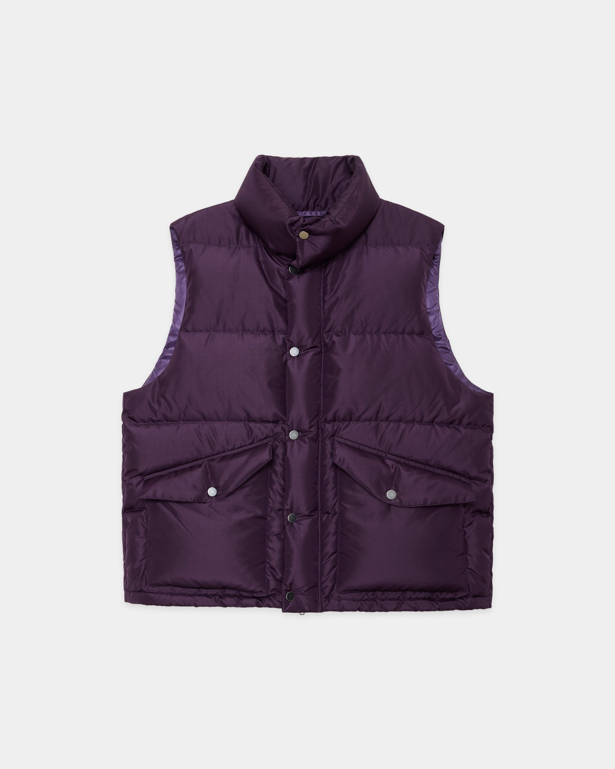 シルクタフタ / シルクダウンベスト, Purple