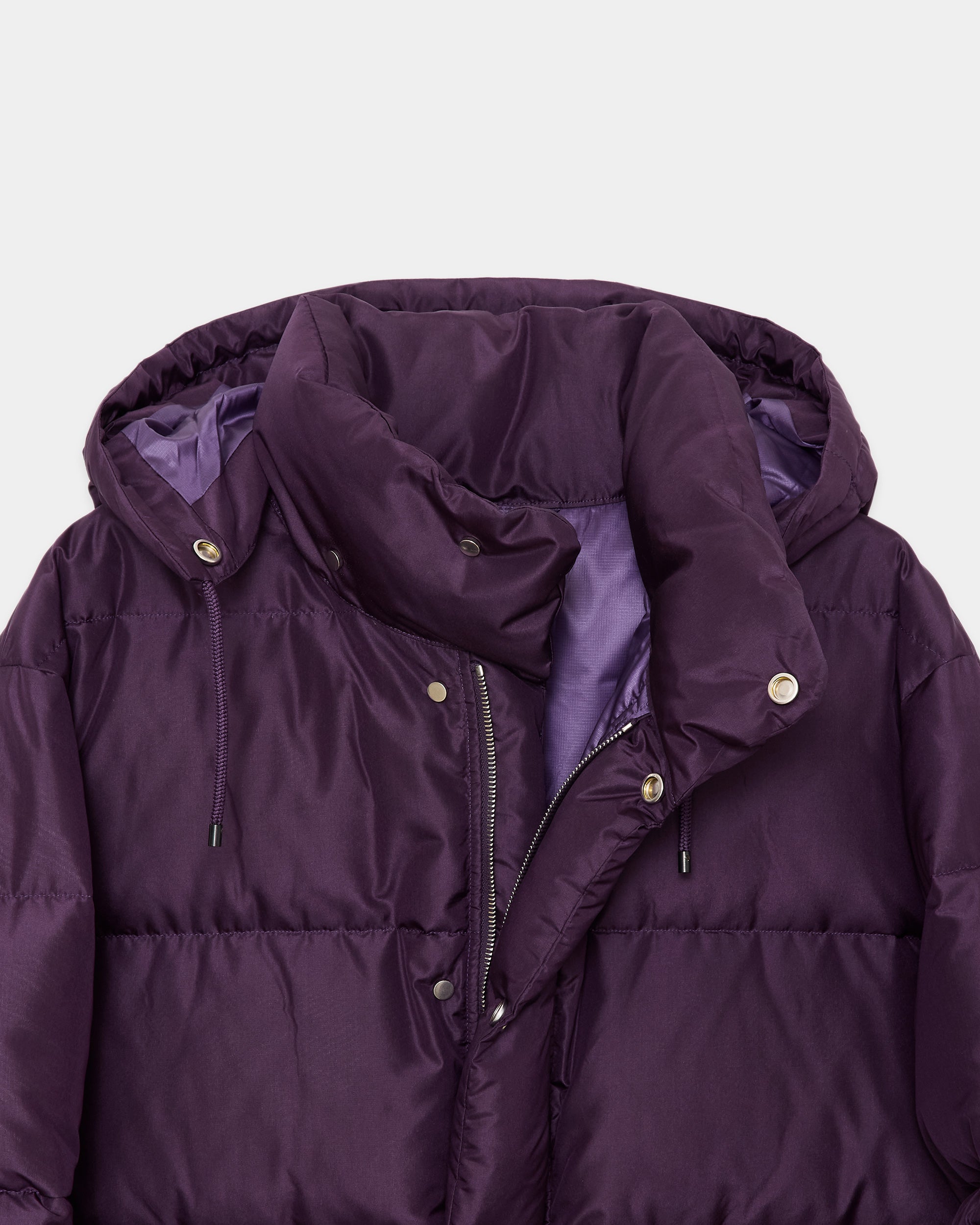 シルクタフタ / シルクダウンパーカー, Purple