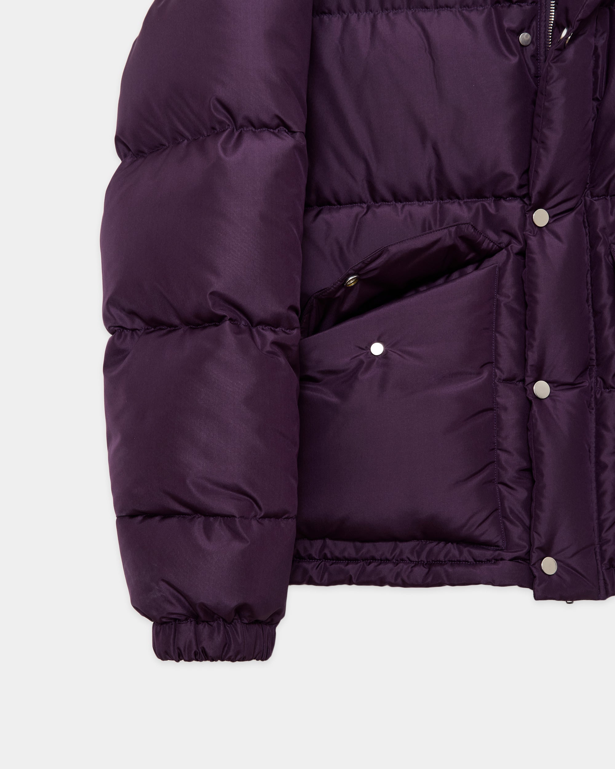 シルクタフタ / シルクダウンパーカー, Purple