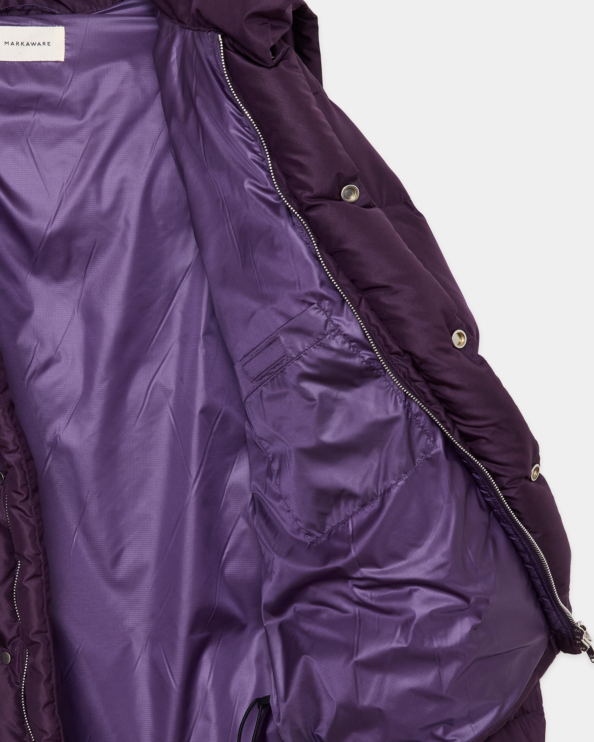 シルクタフタ / シルクダウンパーカー, Purple