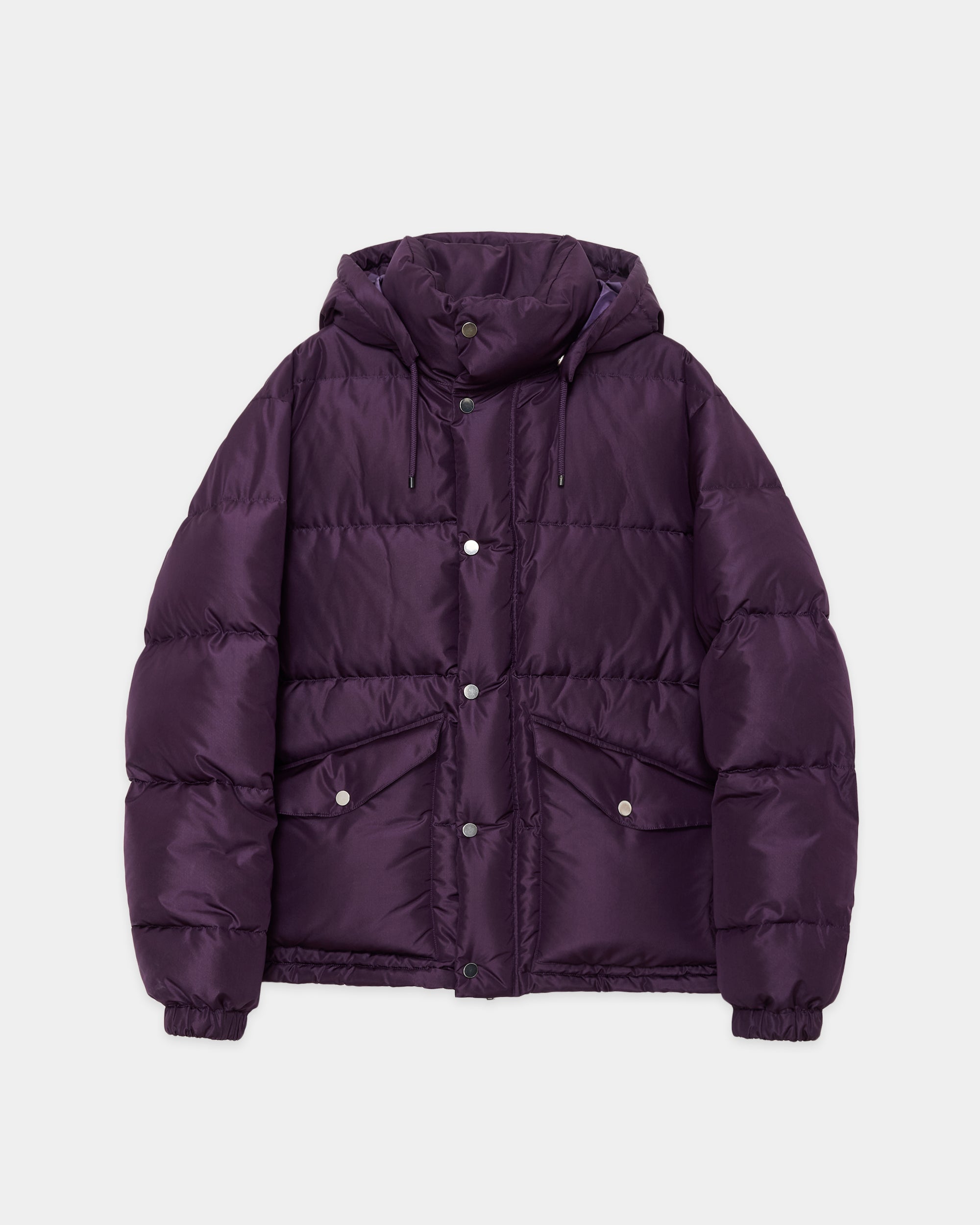 シルクタフタ / シルクダウンパーカー, Purple