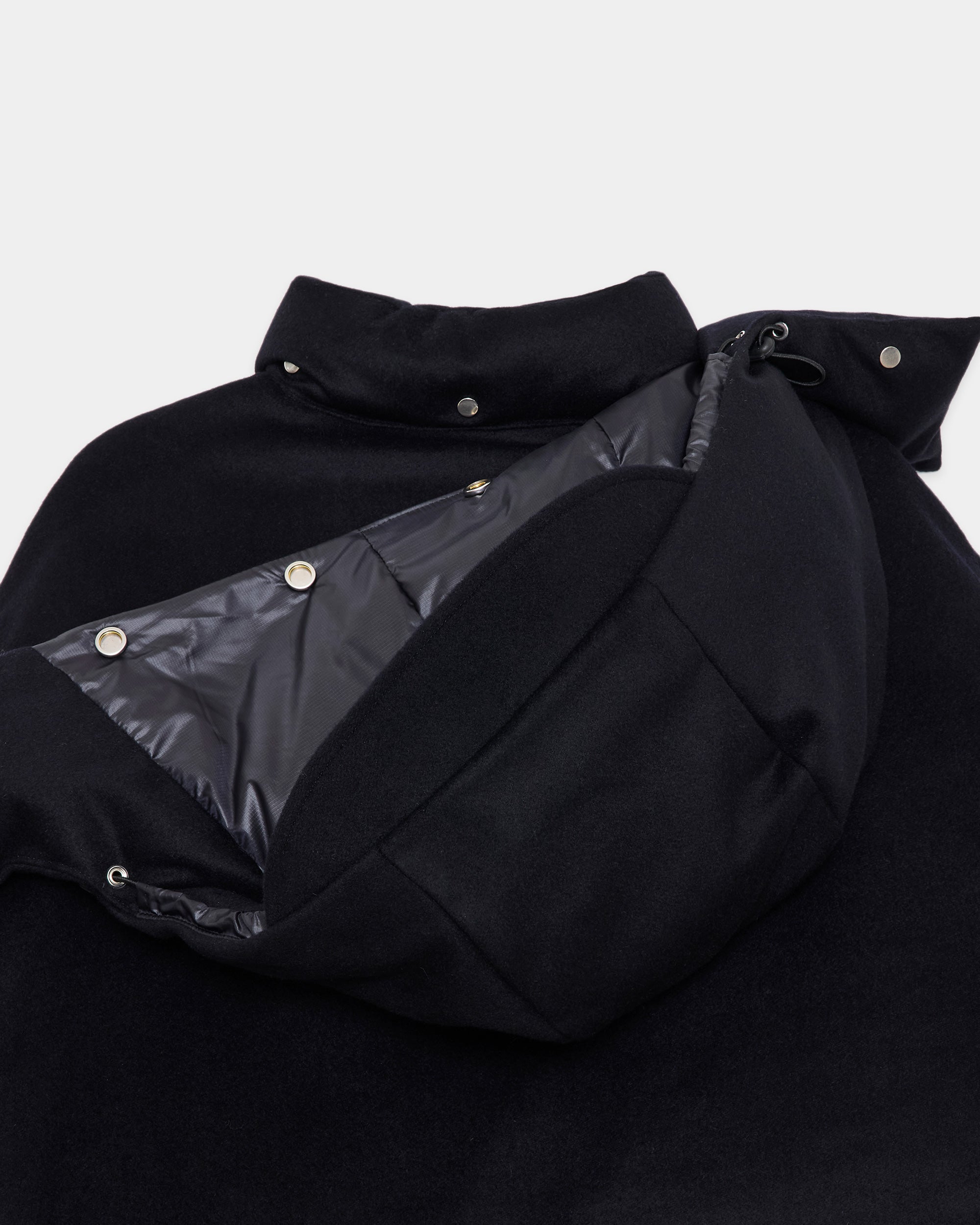 カシミヤフランネル / カシミヤダウンジャケット, D Navy