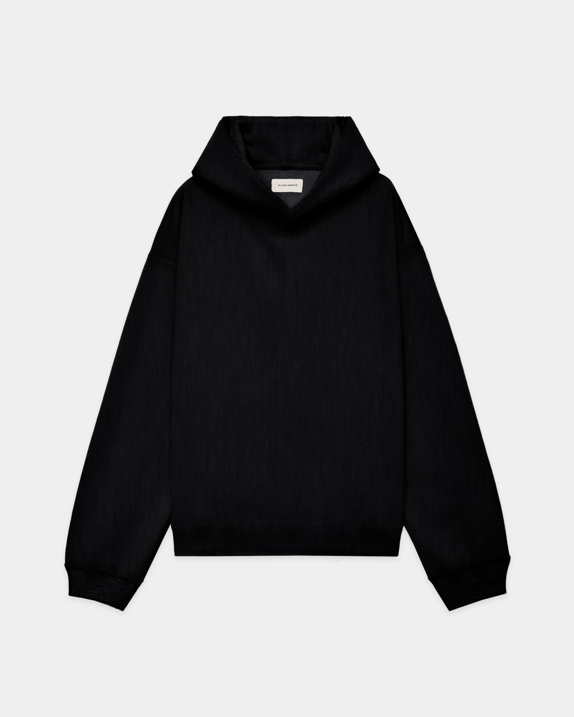 【PARKING別注】 オーガニックコットンヘビー吊裏毛 / コンフォートパーカー, Black