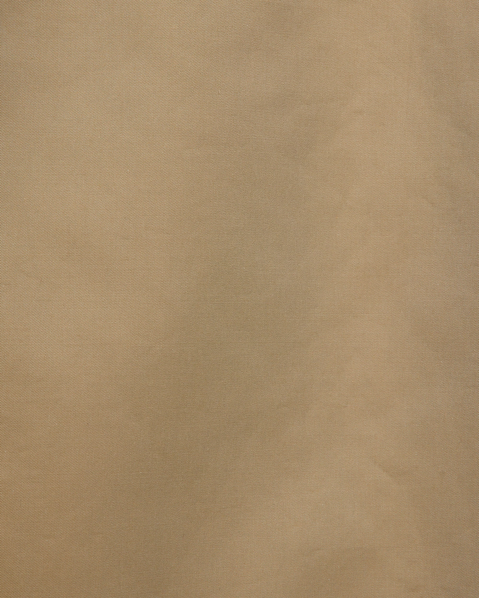 オーガニックGIZAギャバジン / ヒュージシングルトレンチコート, Khaki