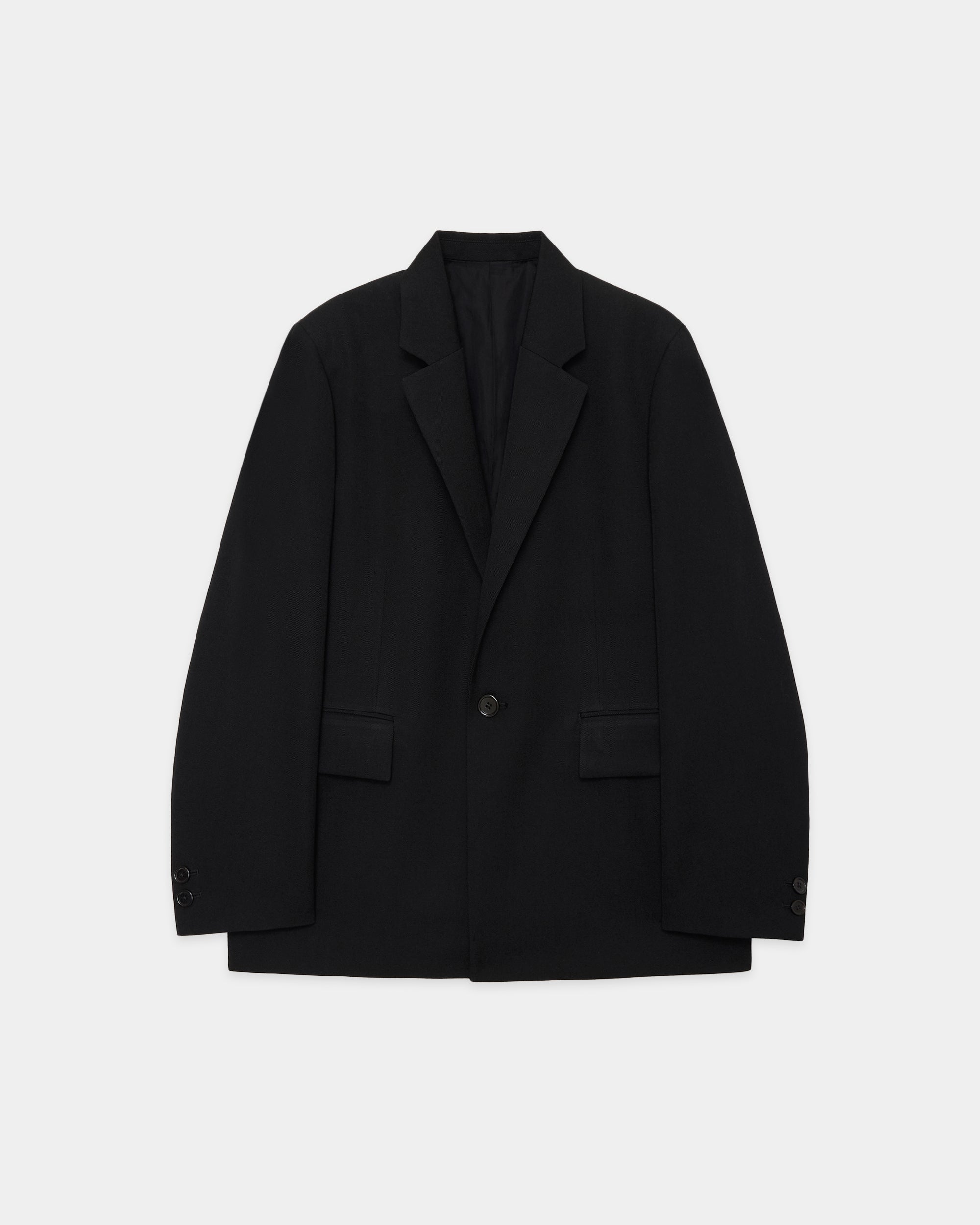 ポルワース3/2ハードツイル / スクエアジャケット, Black