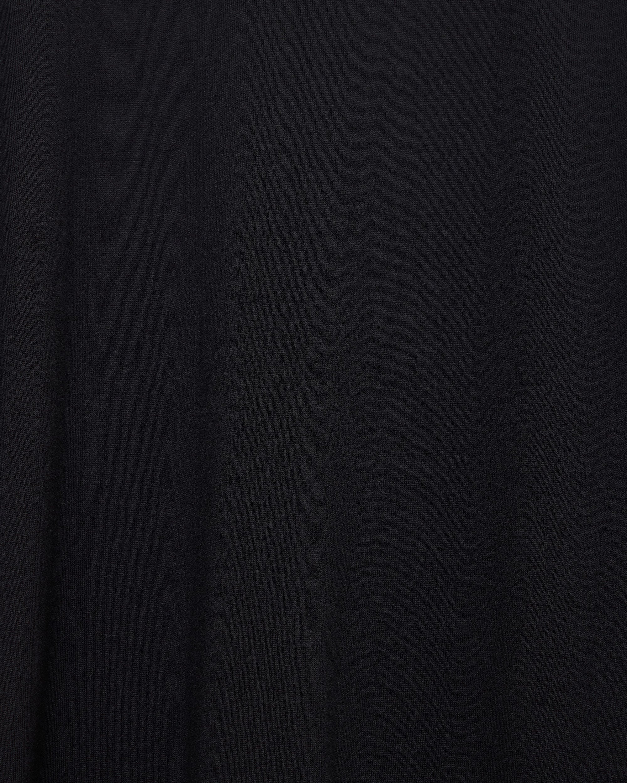 コットン×シルク×カシミヤ吊り天竺 / ポロカラーシャツ, Black