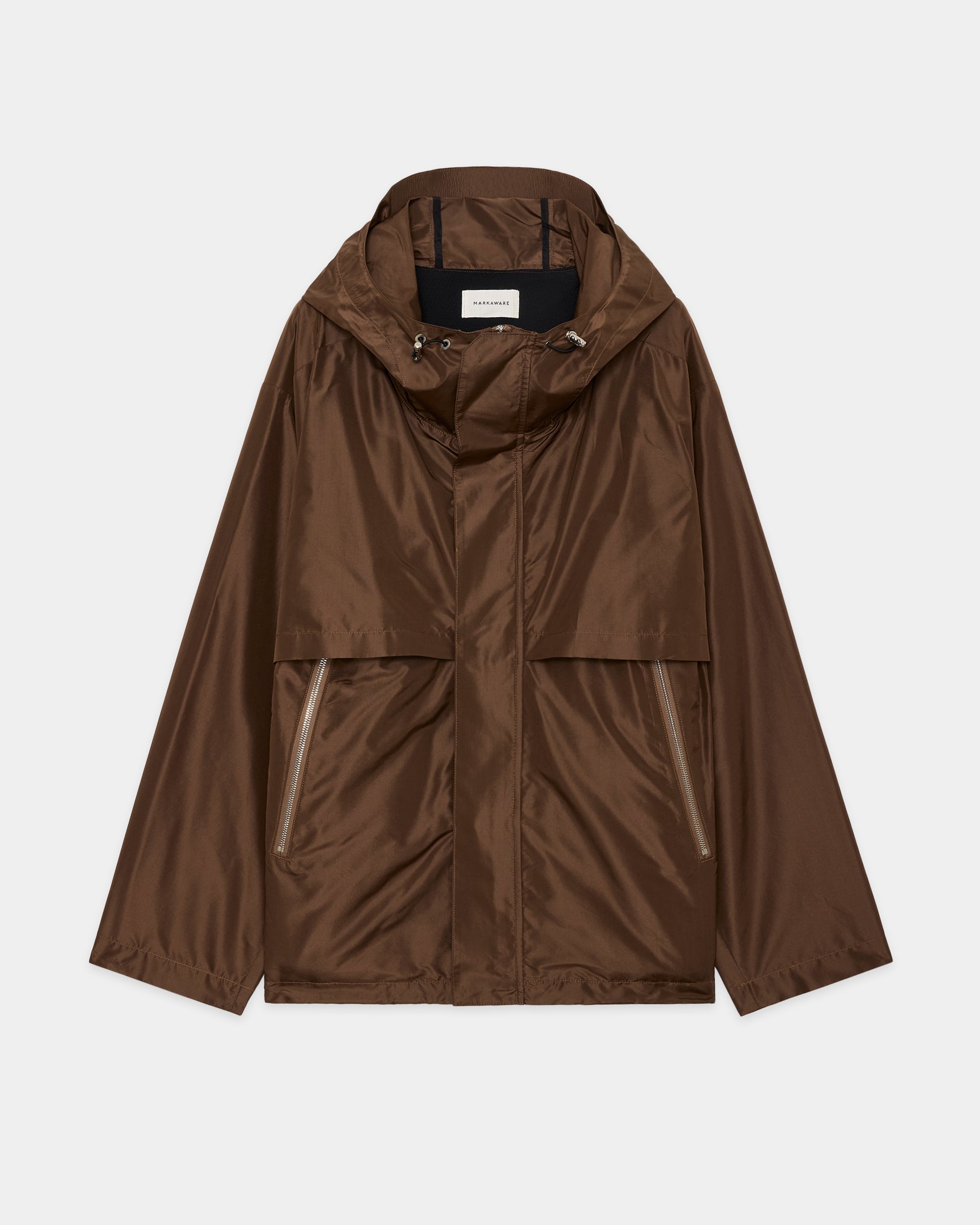 シルクタフタ / トレッキングジャケット, Burnt Umber