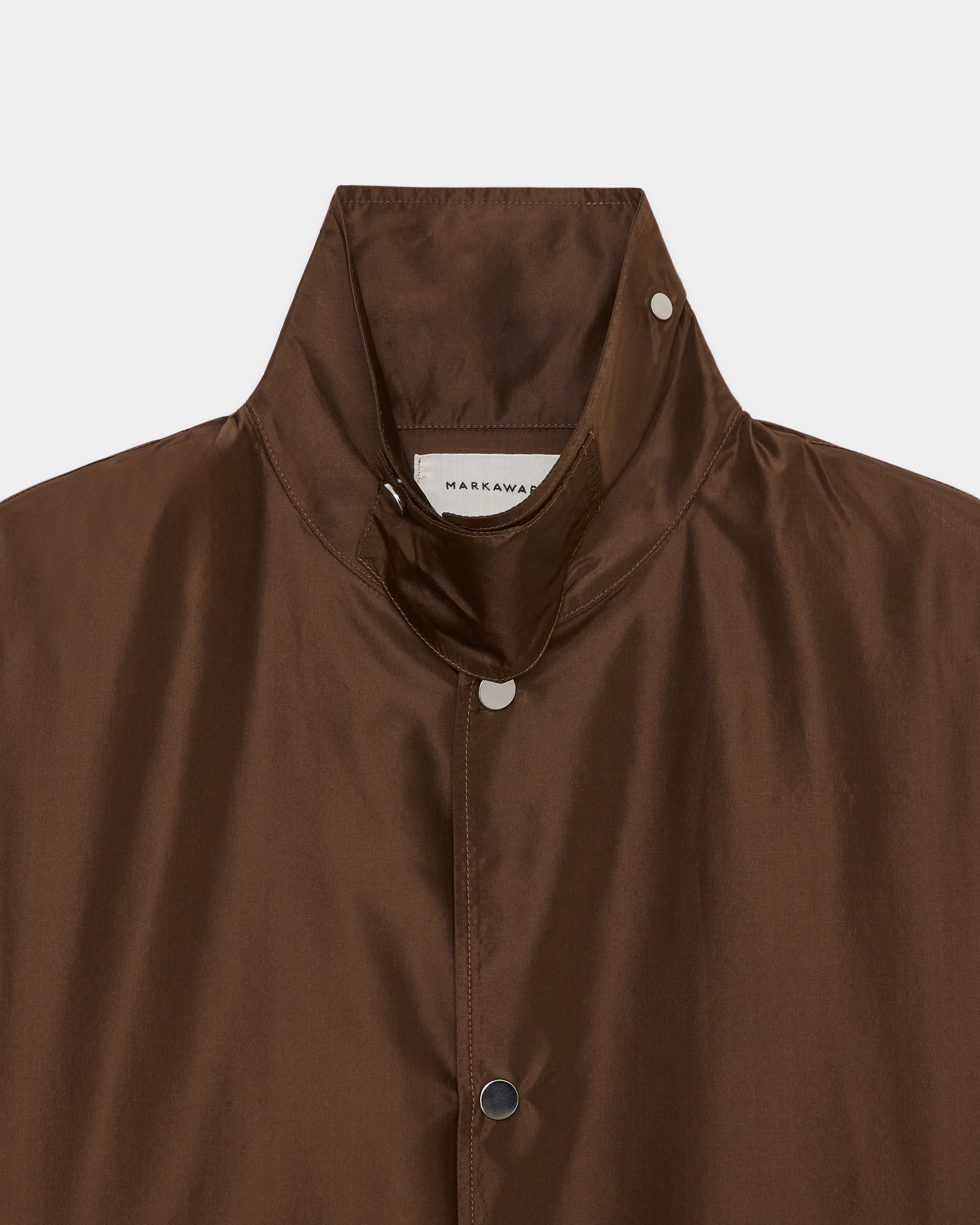 シルクタフタ / コーチジャケット, Burnt Umber