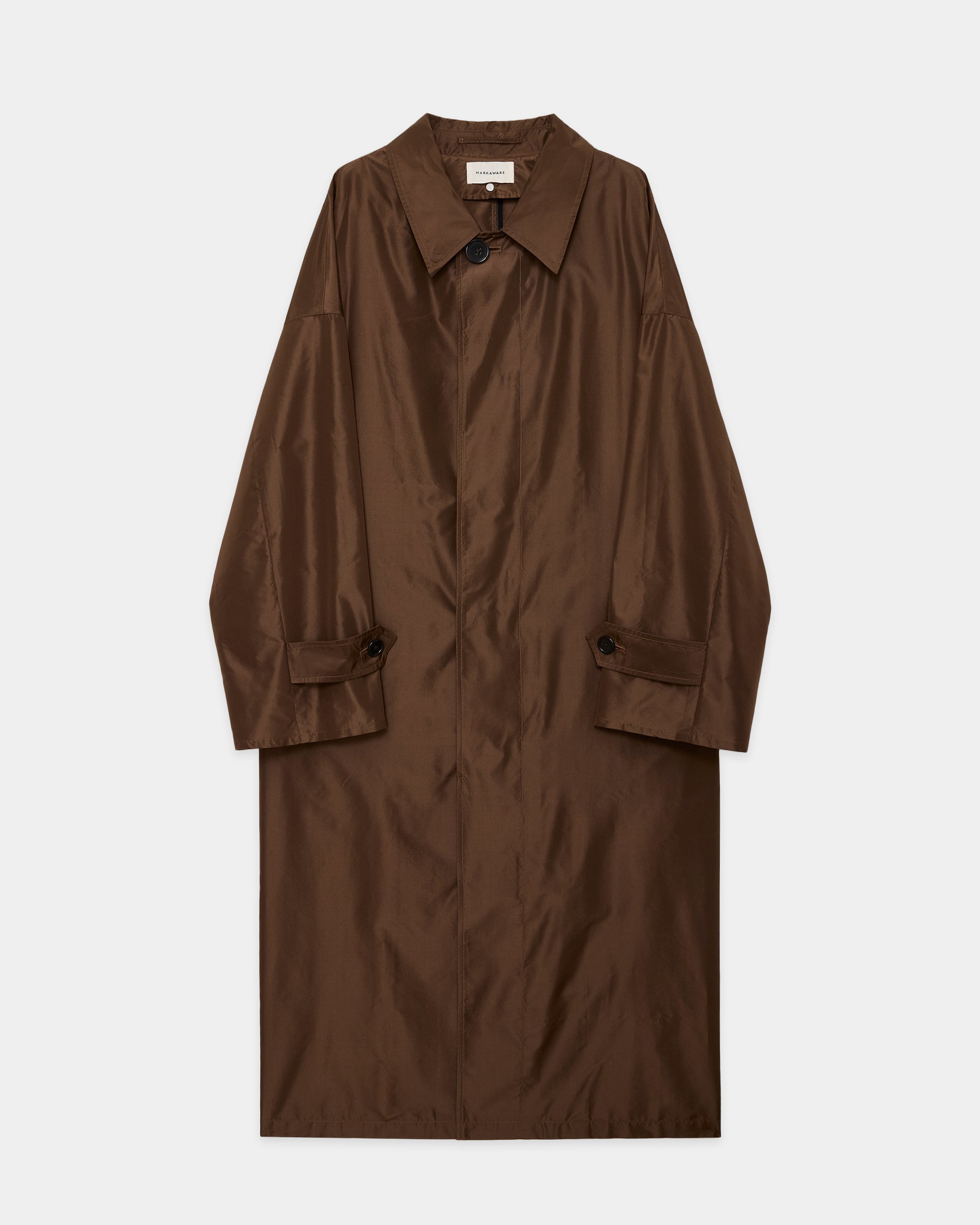 シルクタフタ / フーデットヒュージコート, Burnt Umber