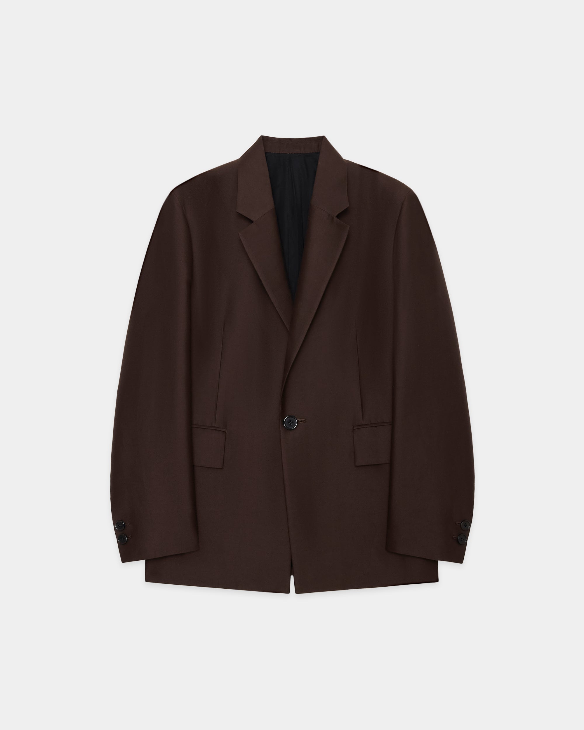 ブラタクシルクxコットンダブルクロス / スクエアジャケット, Olive Drab