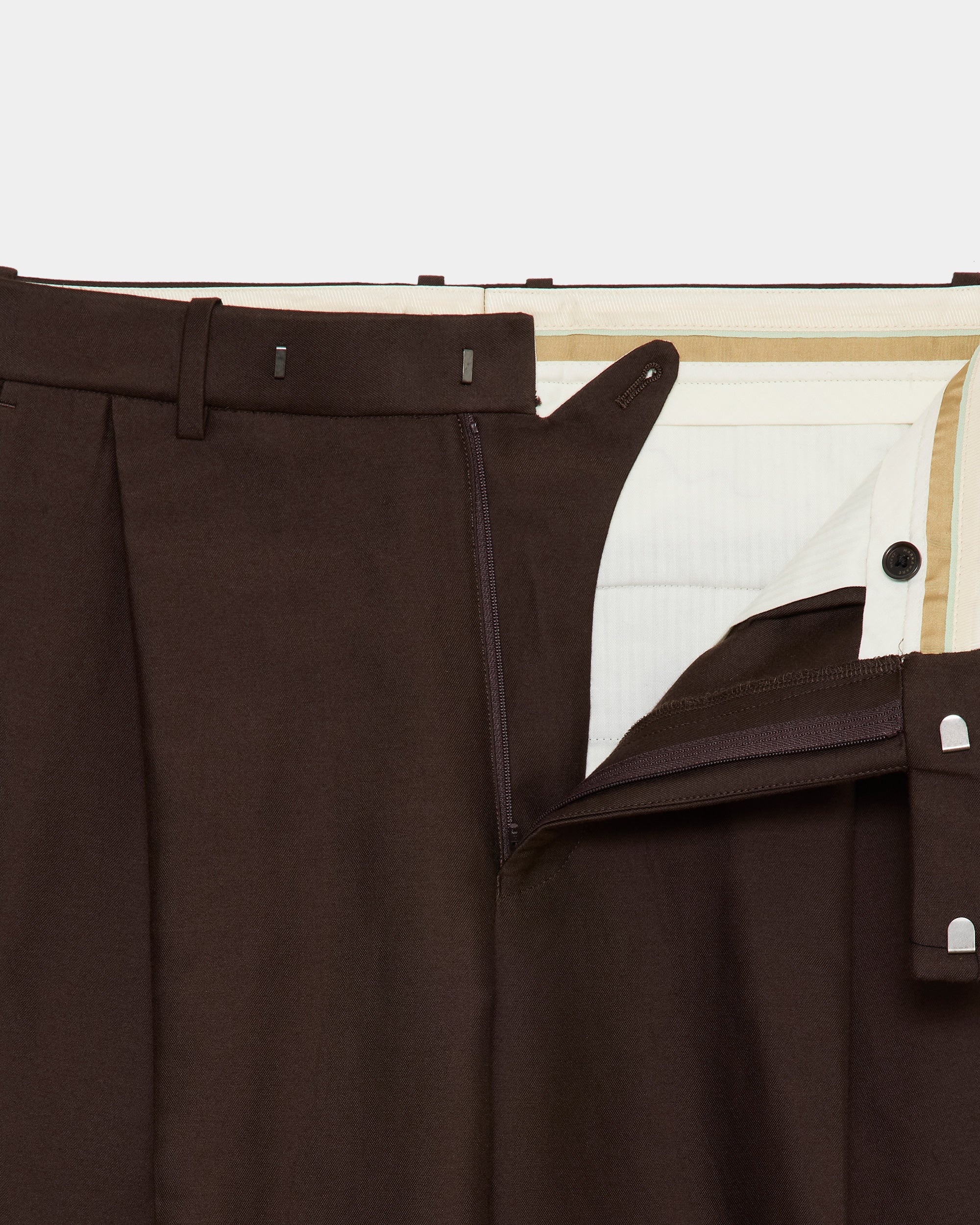 ブラタクシルクxコットンダブルクロス / アントントラウザーズ, Olive Drab